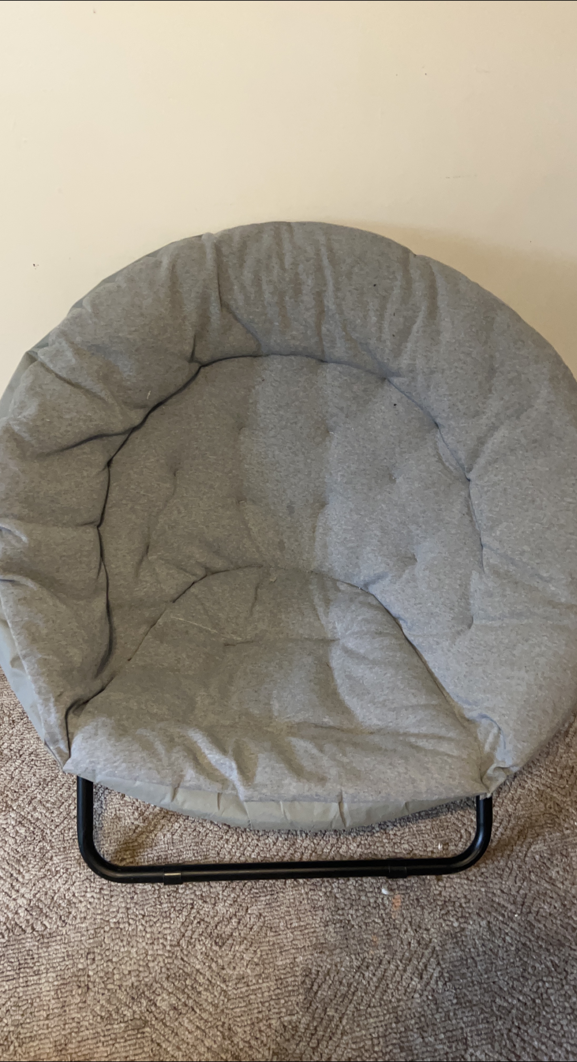 Grey Round Papasan Chair thumbnail