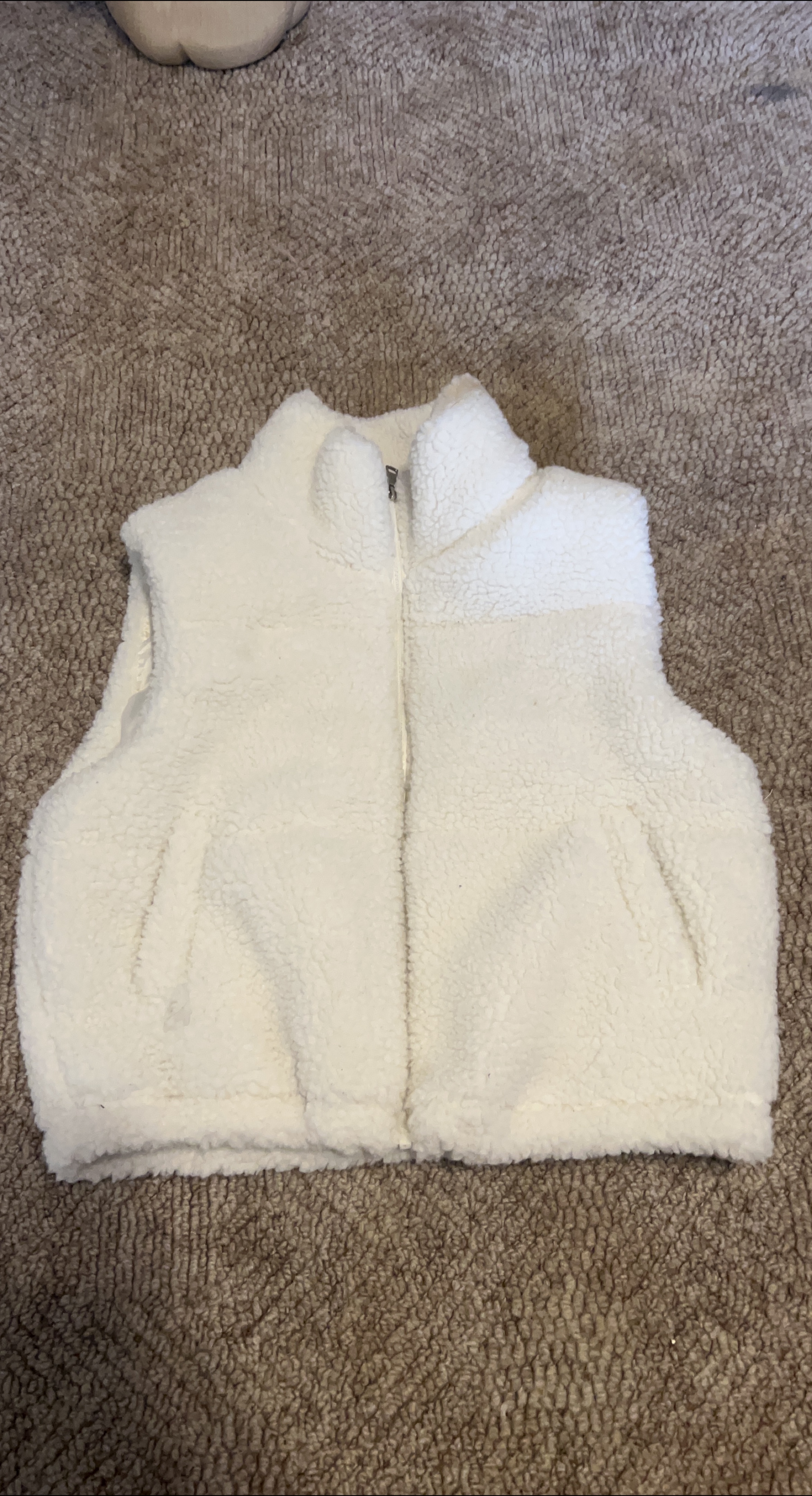 Cream Sherpa Vest thumbnail