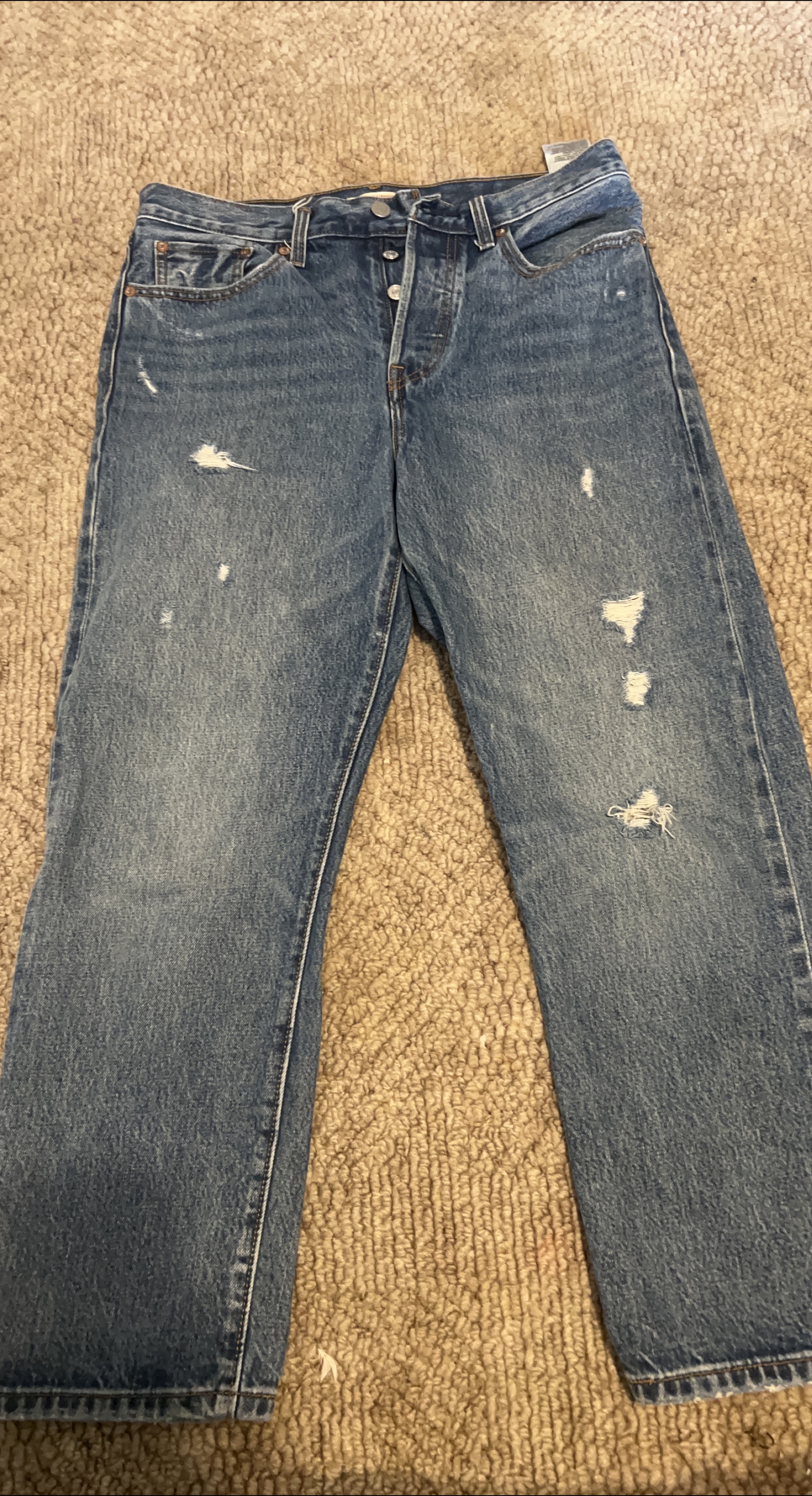 Levi's straight  - Distressed Denim thumbnail