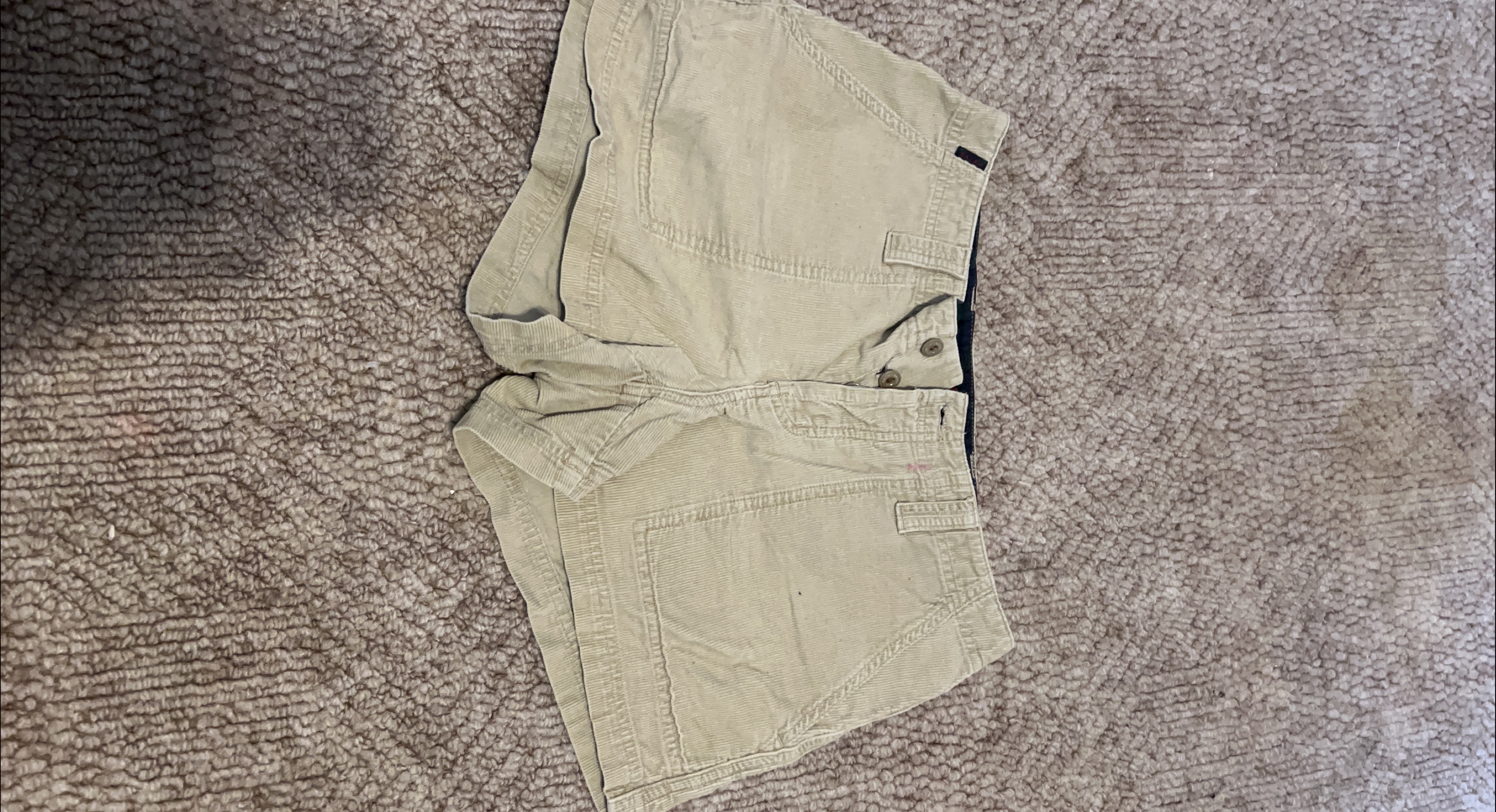 Beige Corduroy Shorts thumbnail