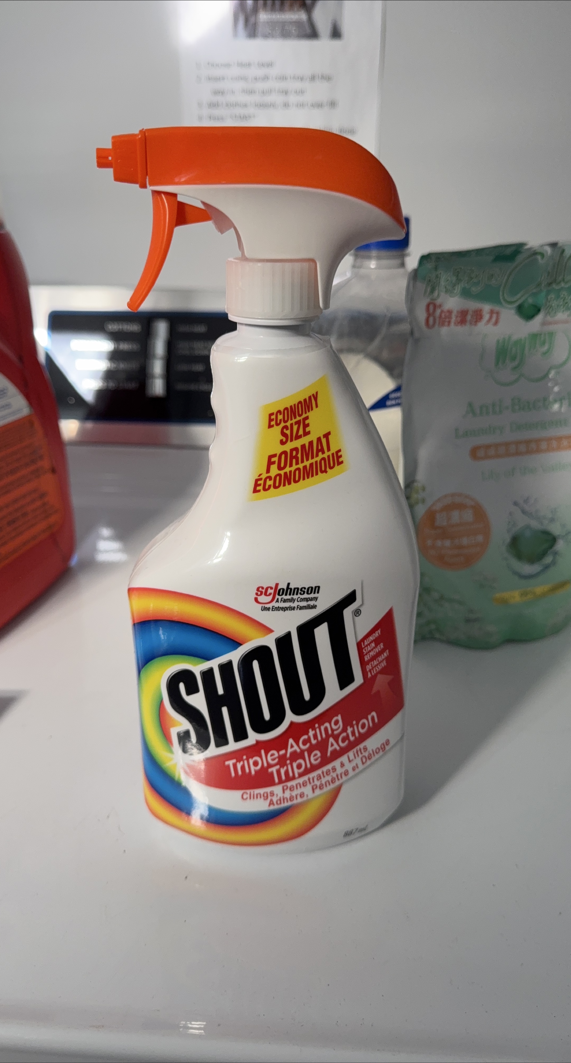 Shout Triple-Acting Laundry Stain Remover
