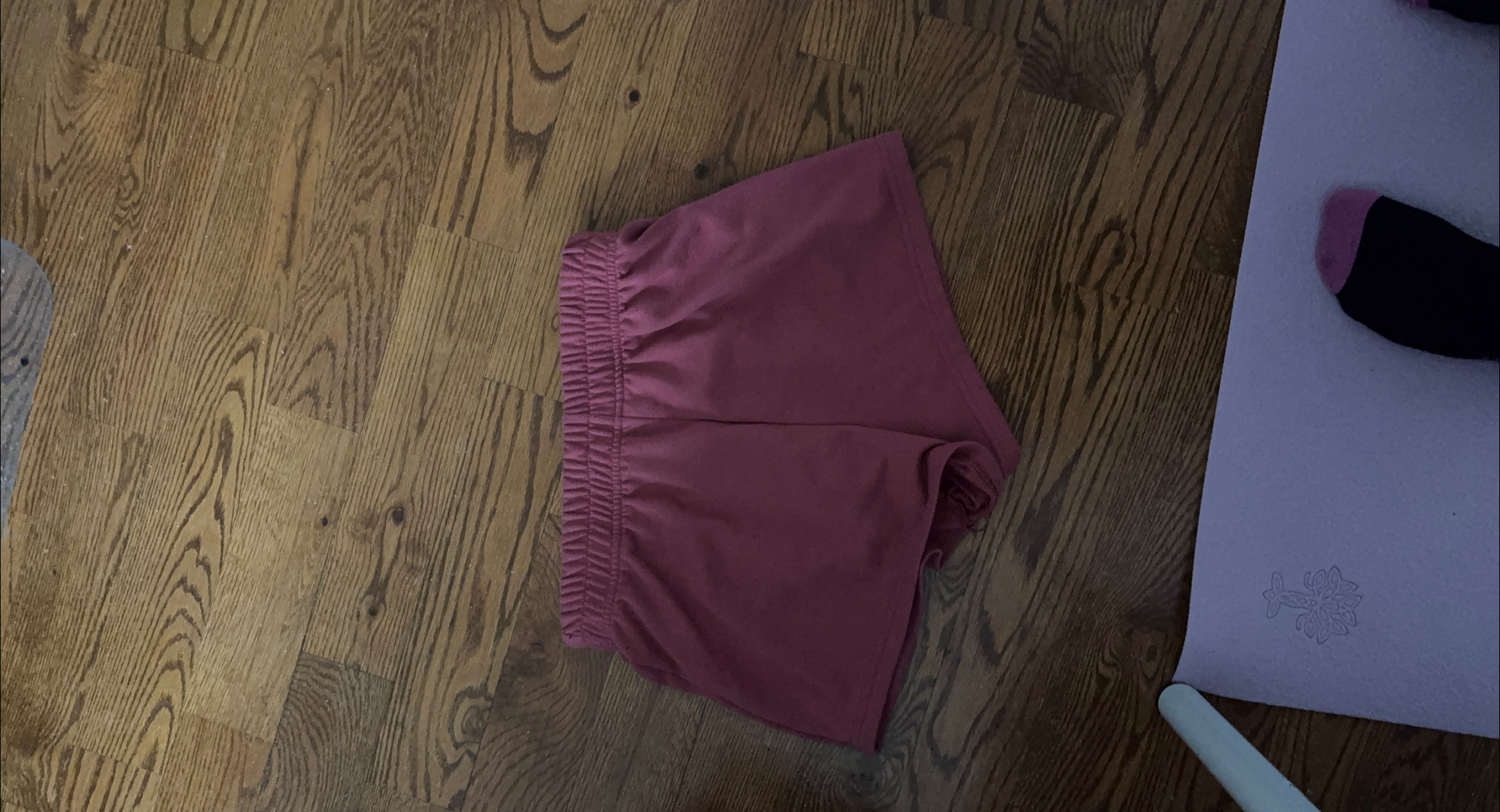 Burgundy athletic shorts thumbnail