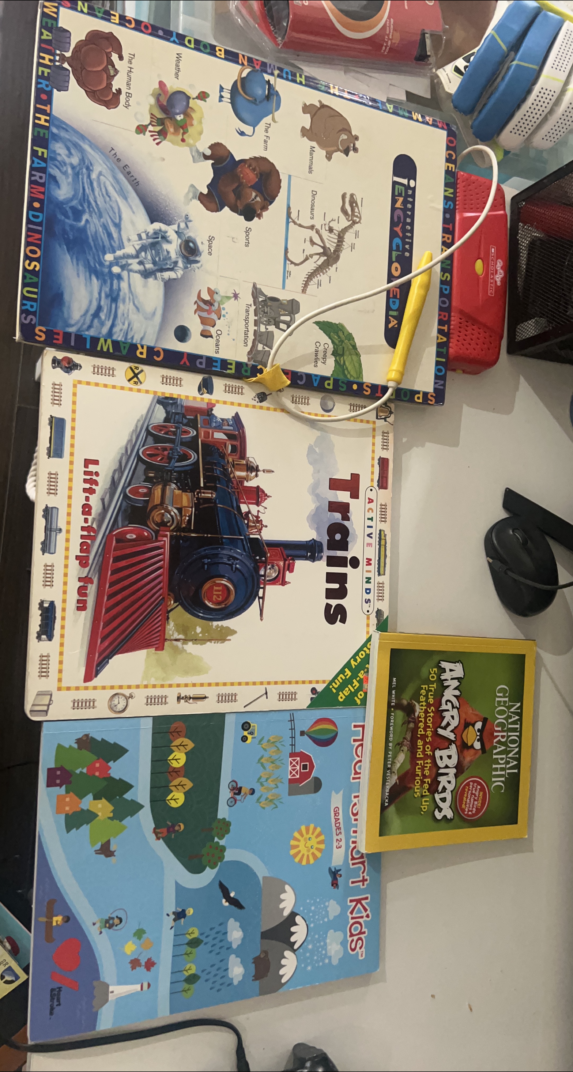 Kids' Interactive Encyclopedia, Trains & Angry Birds Books