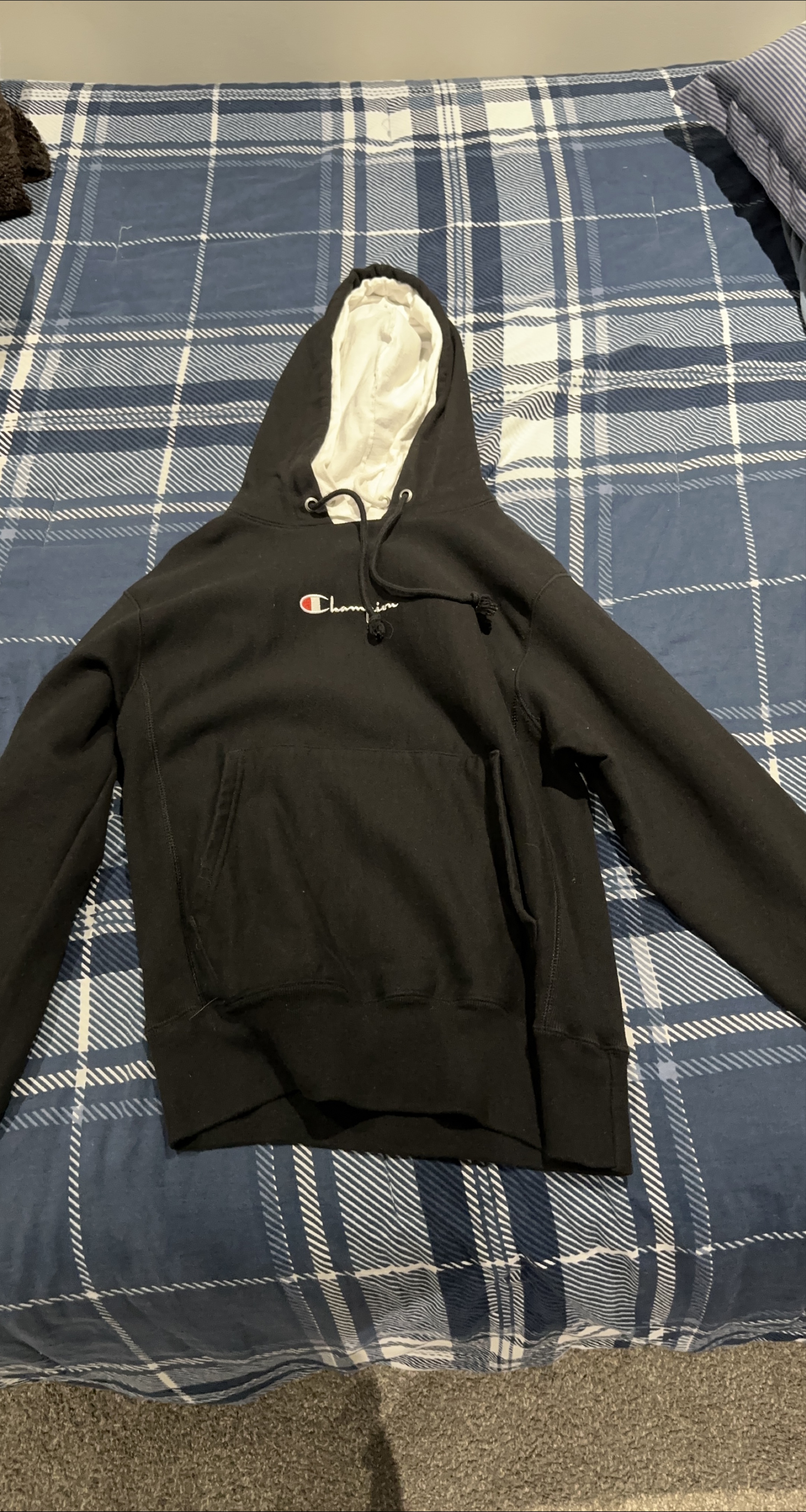 Champion Reverse Weave Hoodie - Black thumbnail