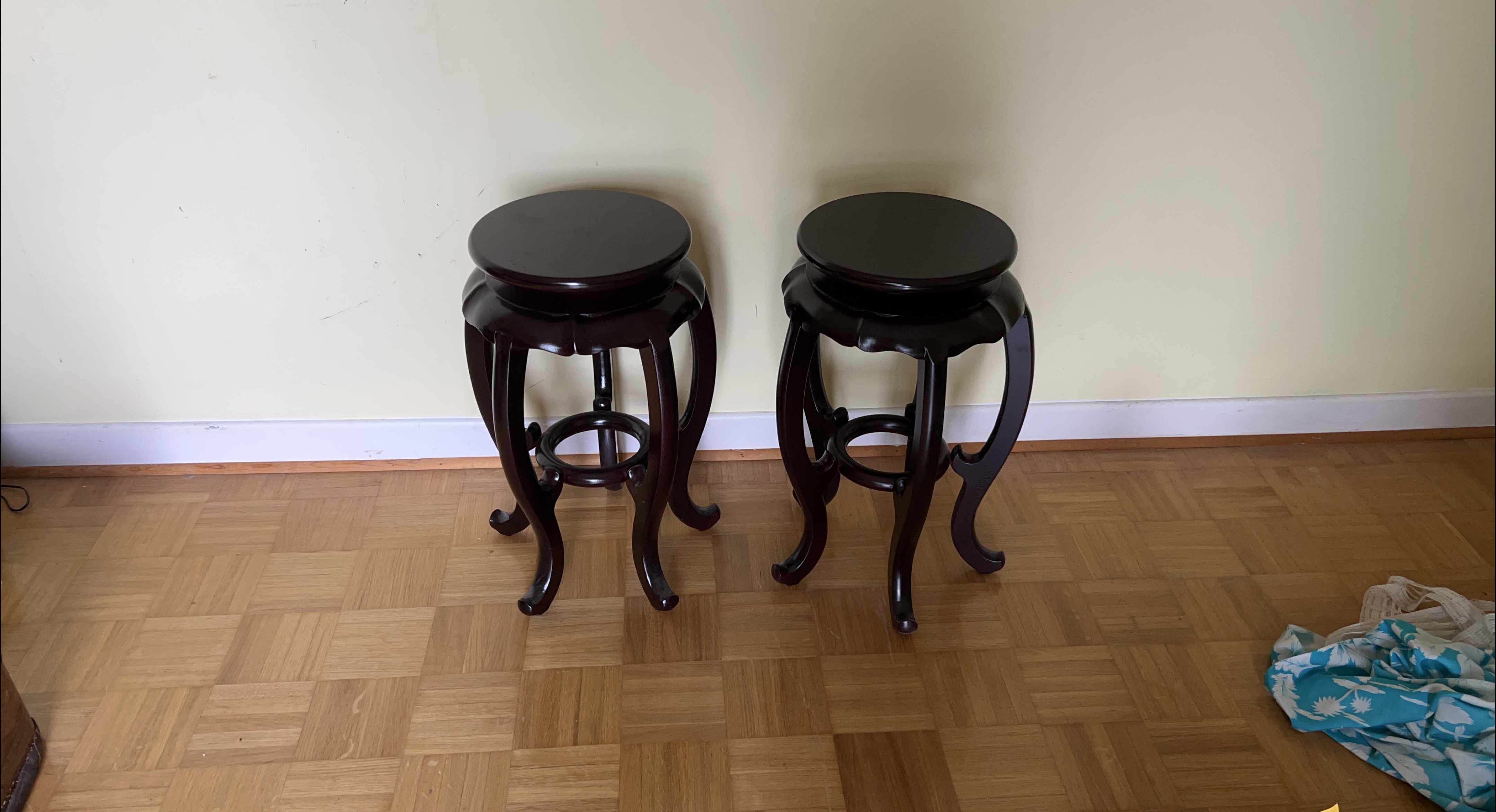Dark Wood Stands - Pair thumbnail