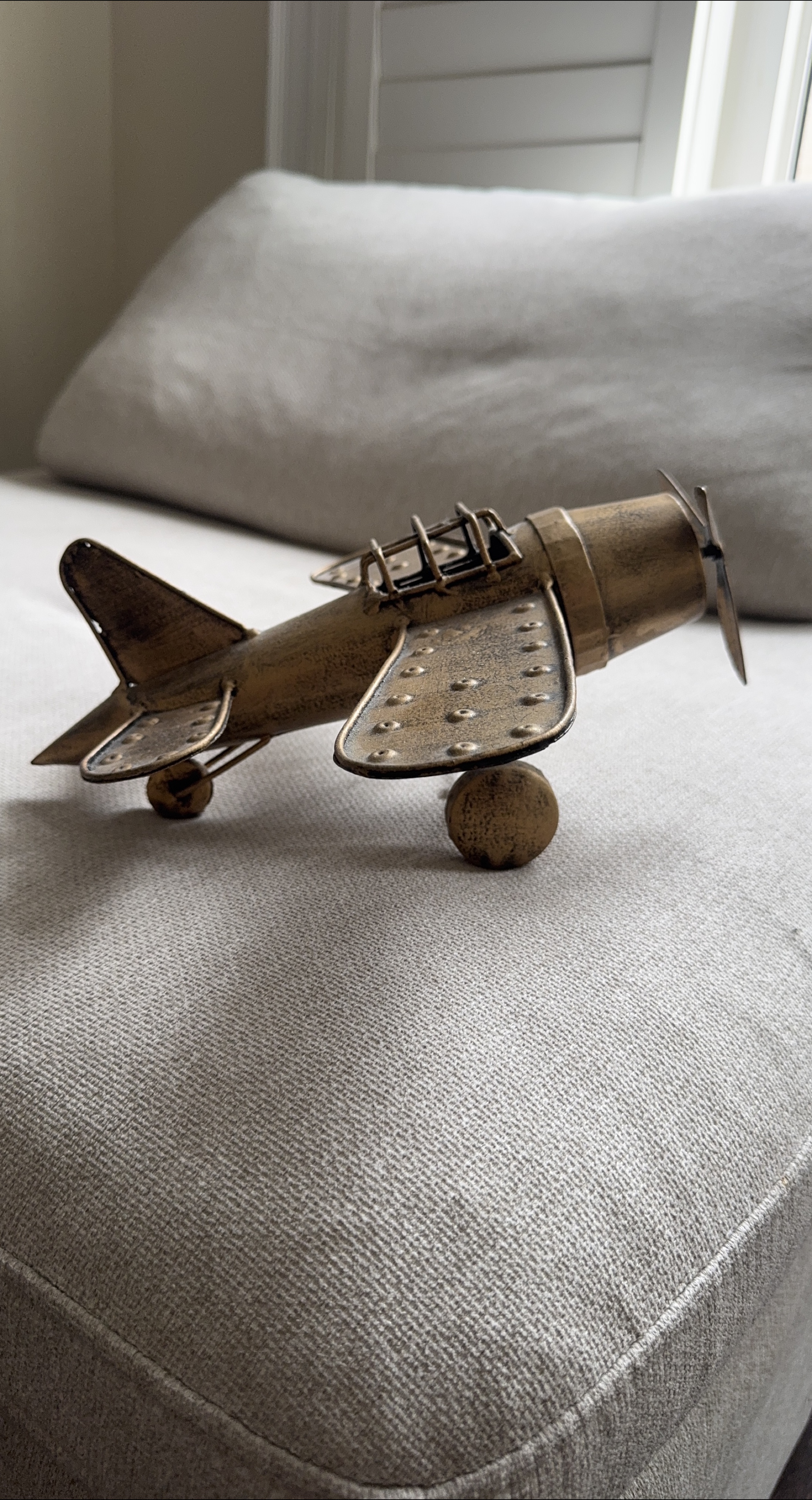 Vintage Style Metal Airplane Decoration thumbnail