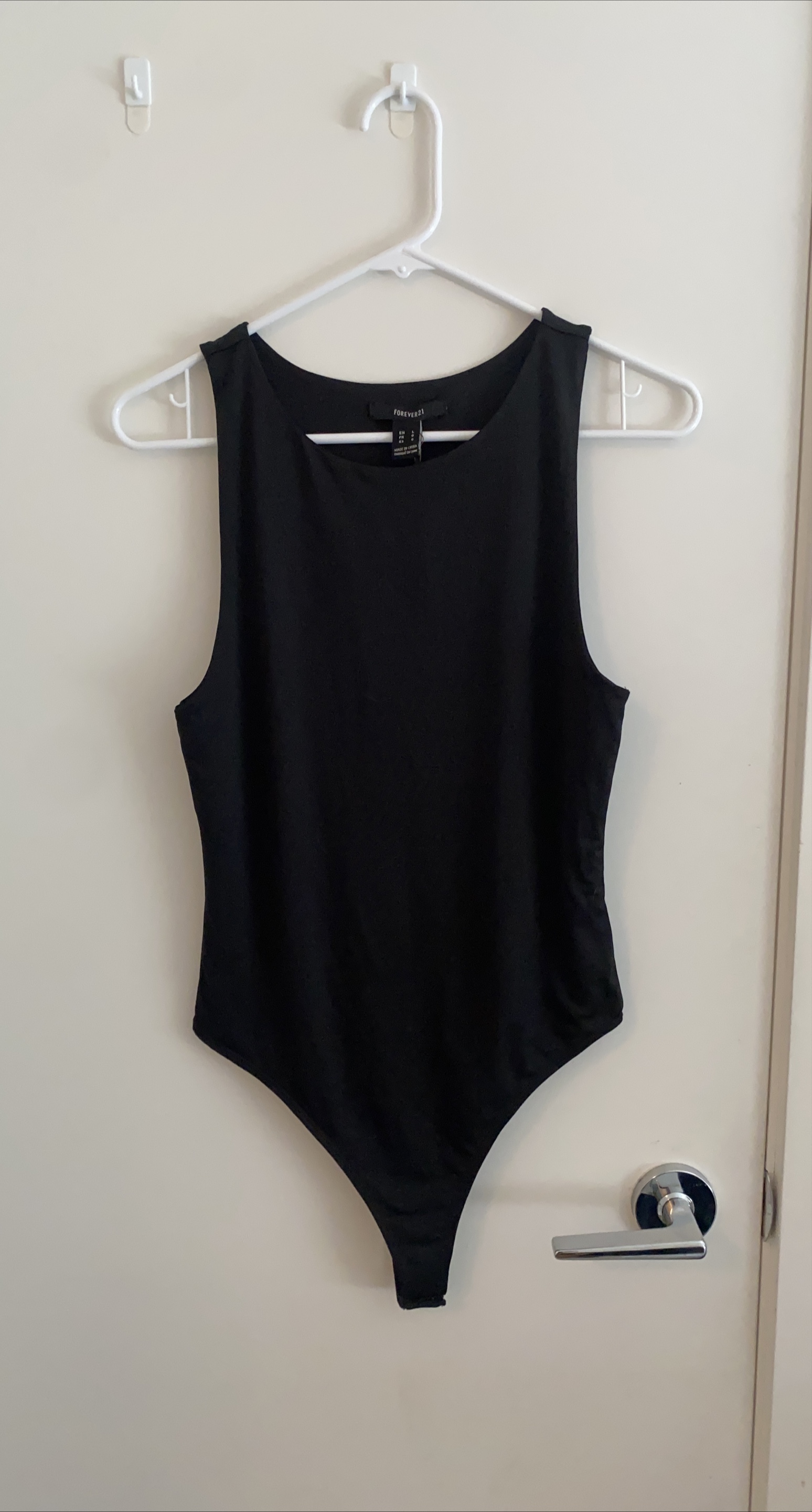 Forever 21 Black Bodysuit - Size Large (Never Worn) thumbnail