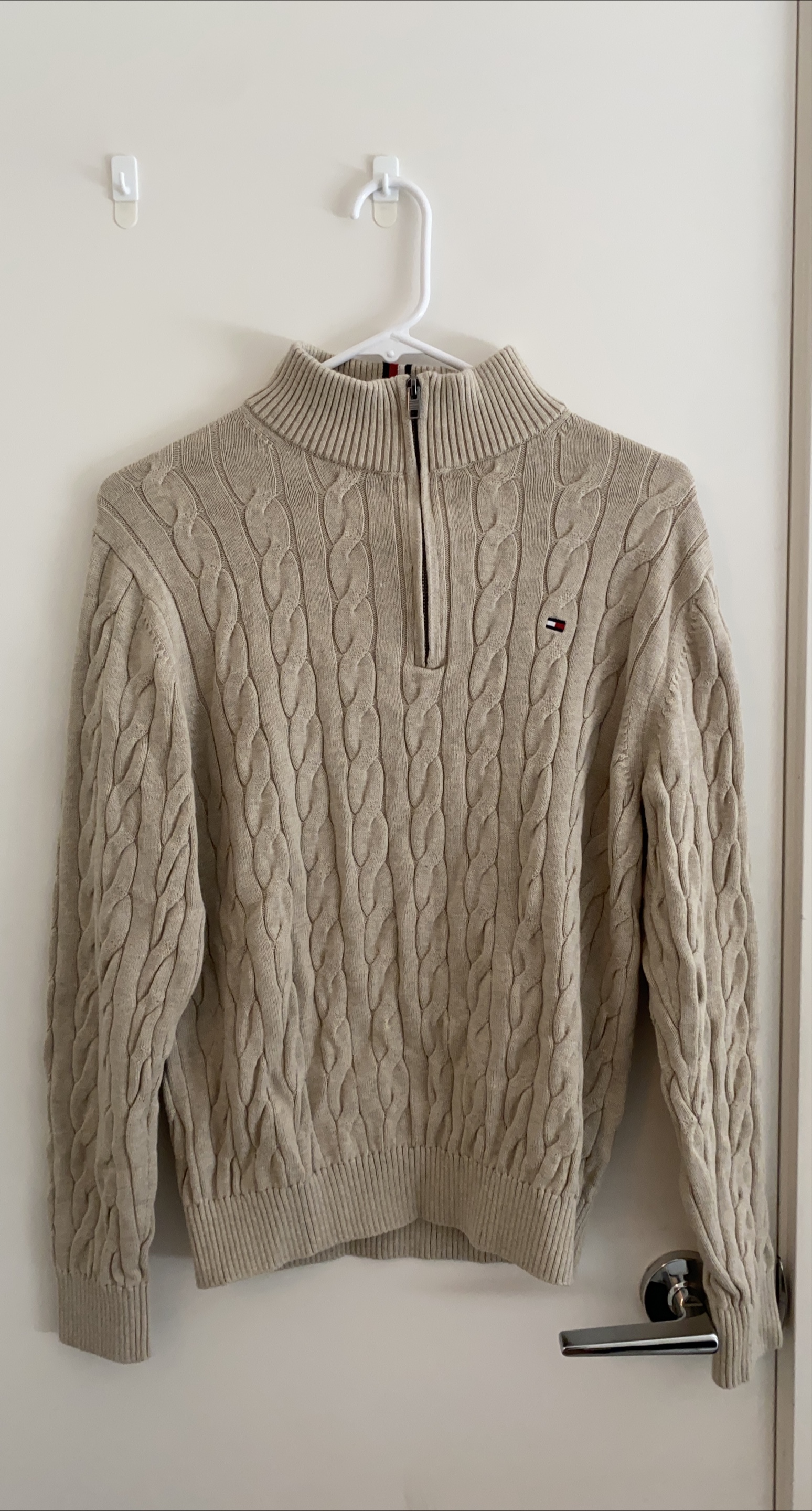 Tommy Hilfiger Cable Knit Half-Zip Sweater thumbnail