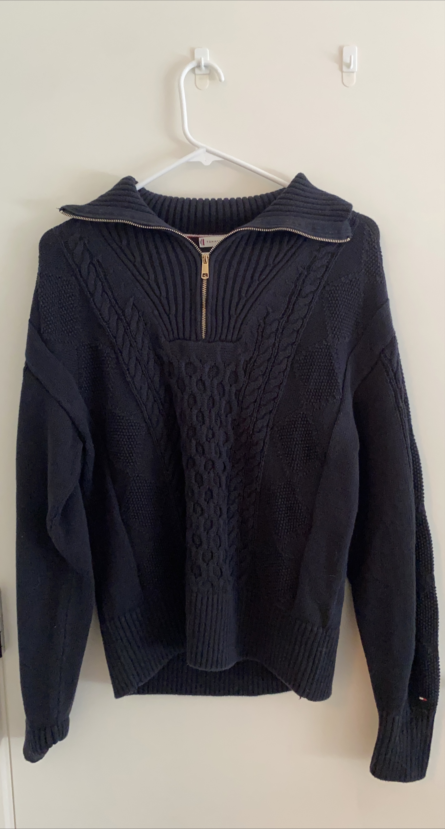Tommy Hilfiger Navy Blue Knit Sweater thumbnail