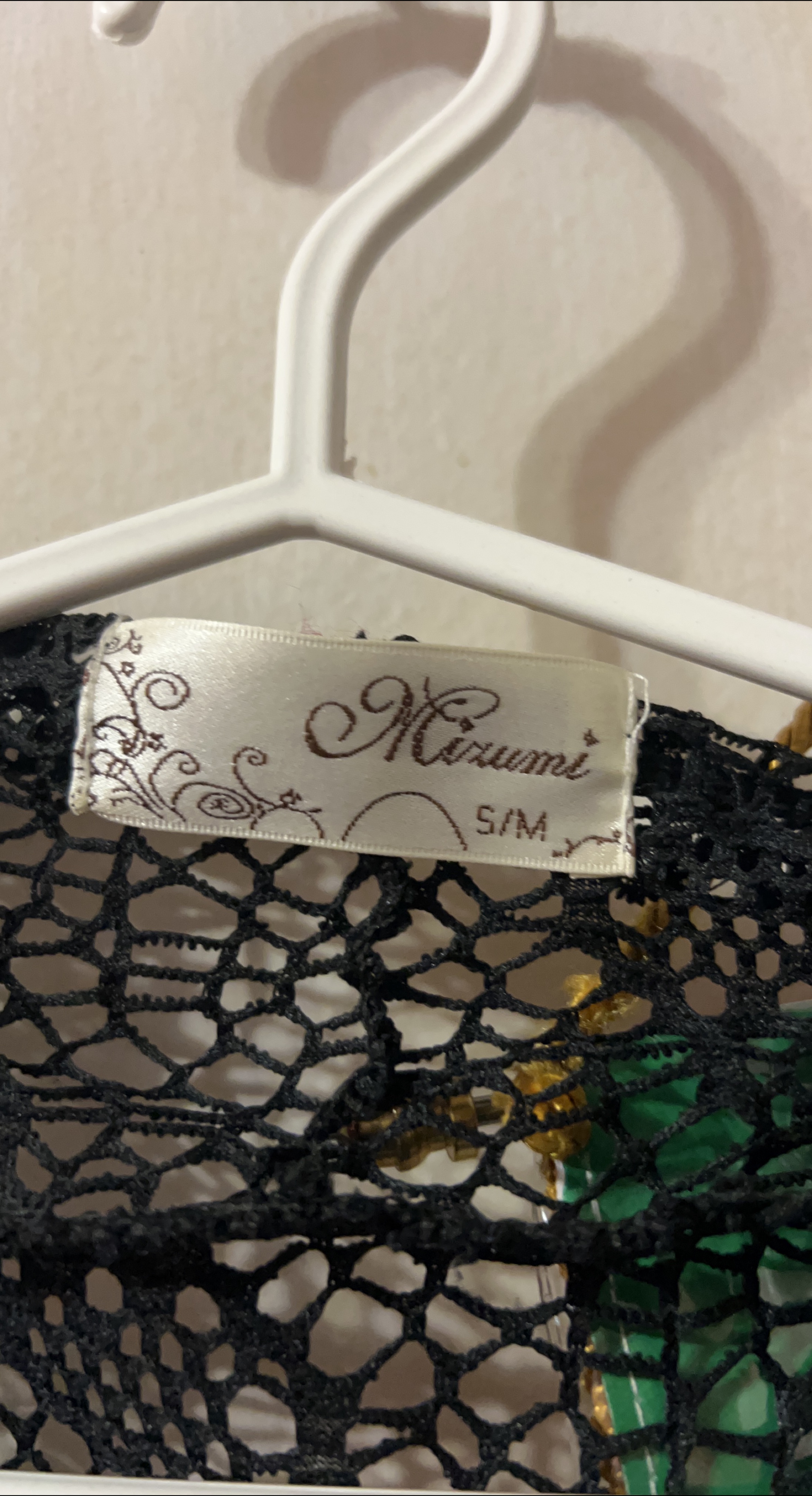 Mizumi Black Crochet Vest - S/M thumbnail