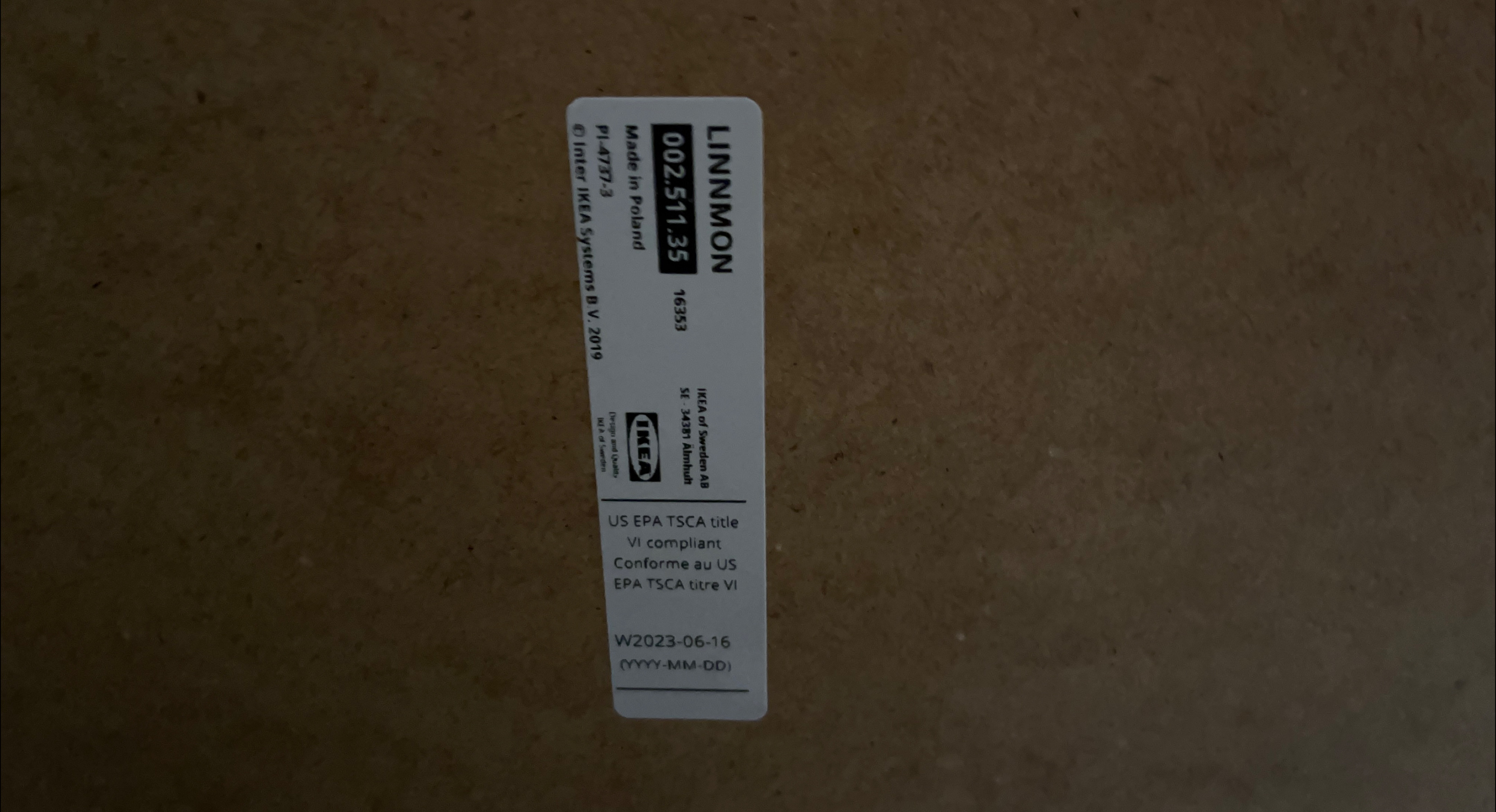 IKEA LINNMON Tabletop with Legs thumbnail