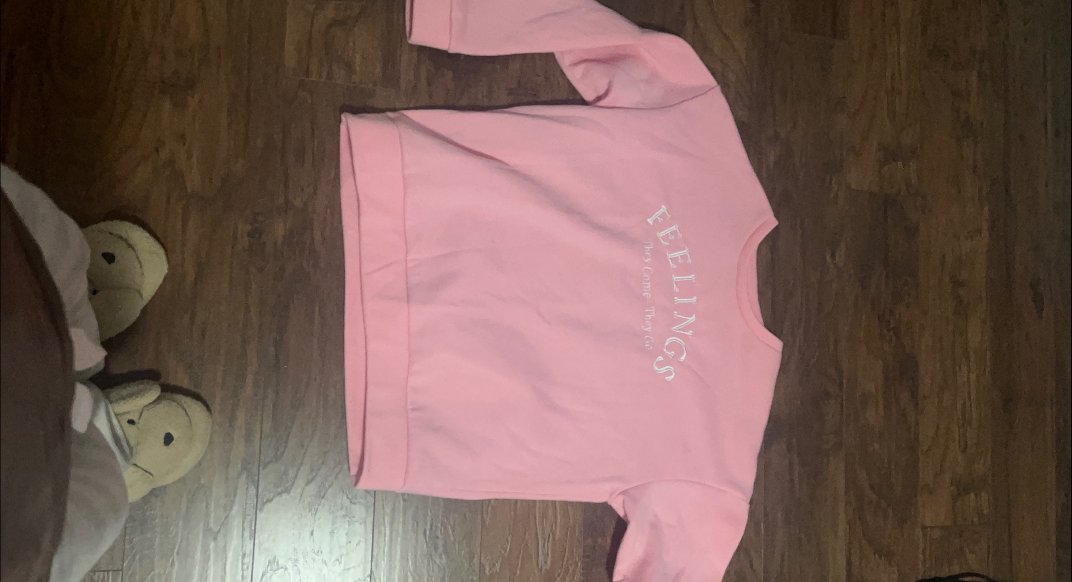Pink 'Feelings' Long Sleeve Top thumbnail