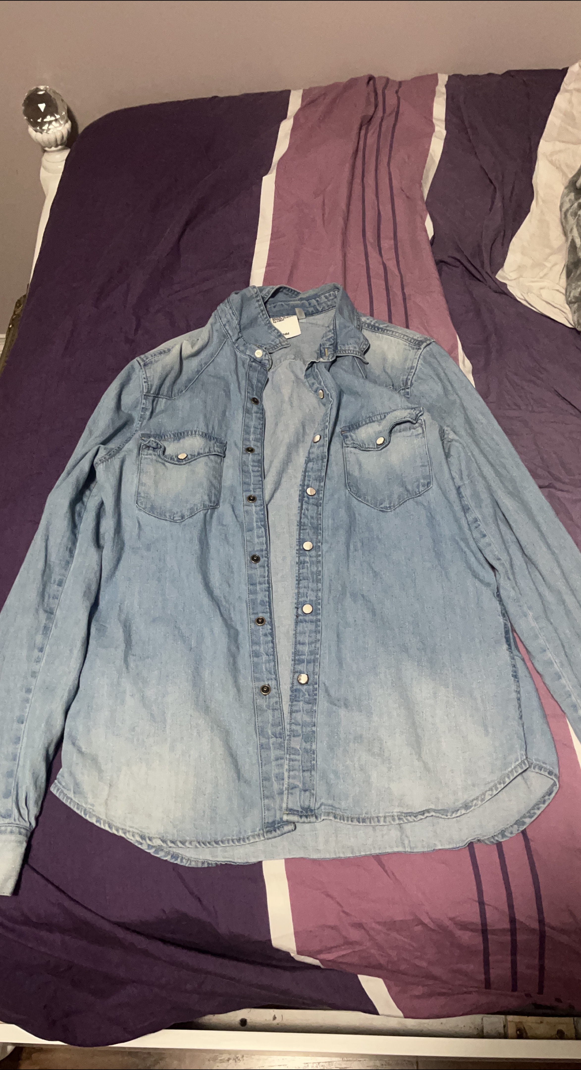 H&M Denim Shirt - Light Blue thumbnail