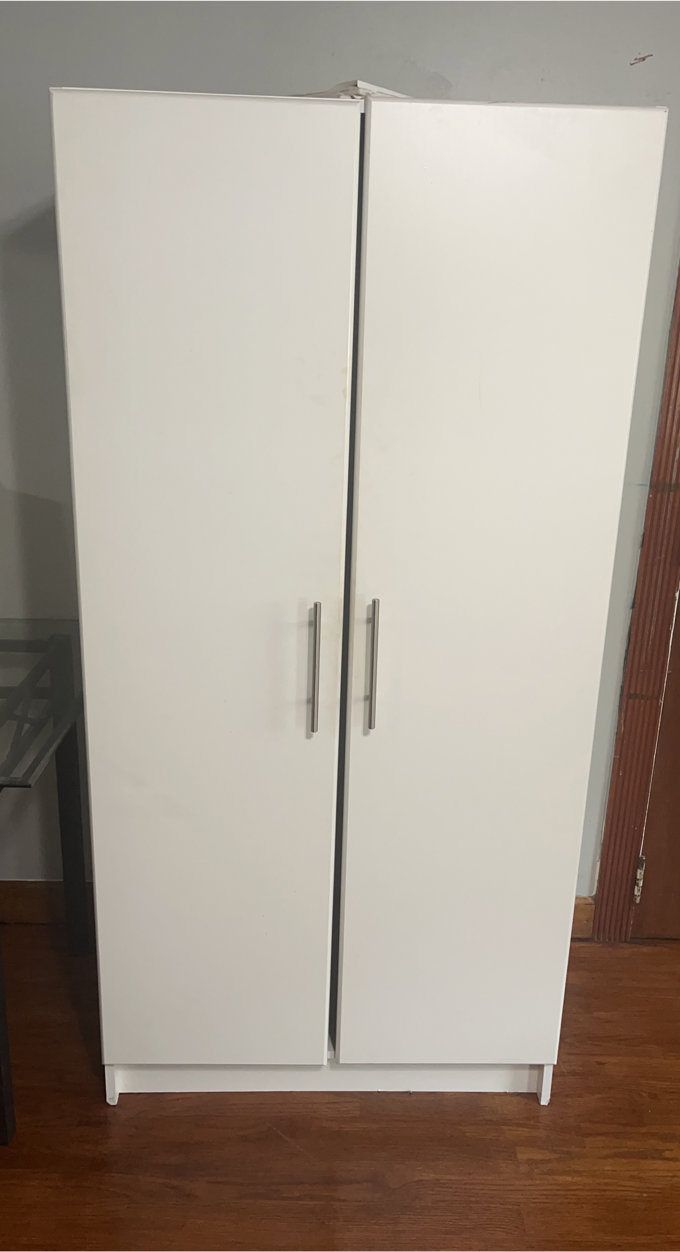 White Two-Door Wardrobe
