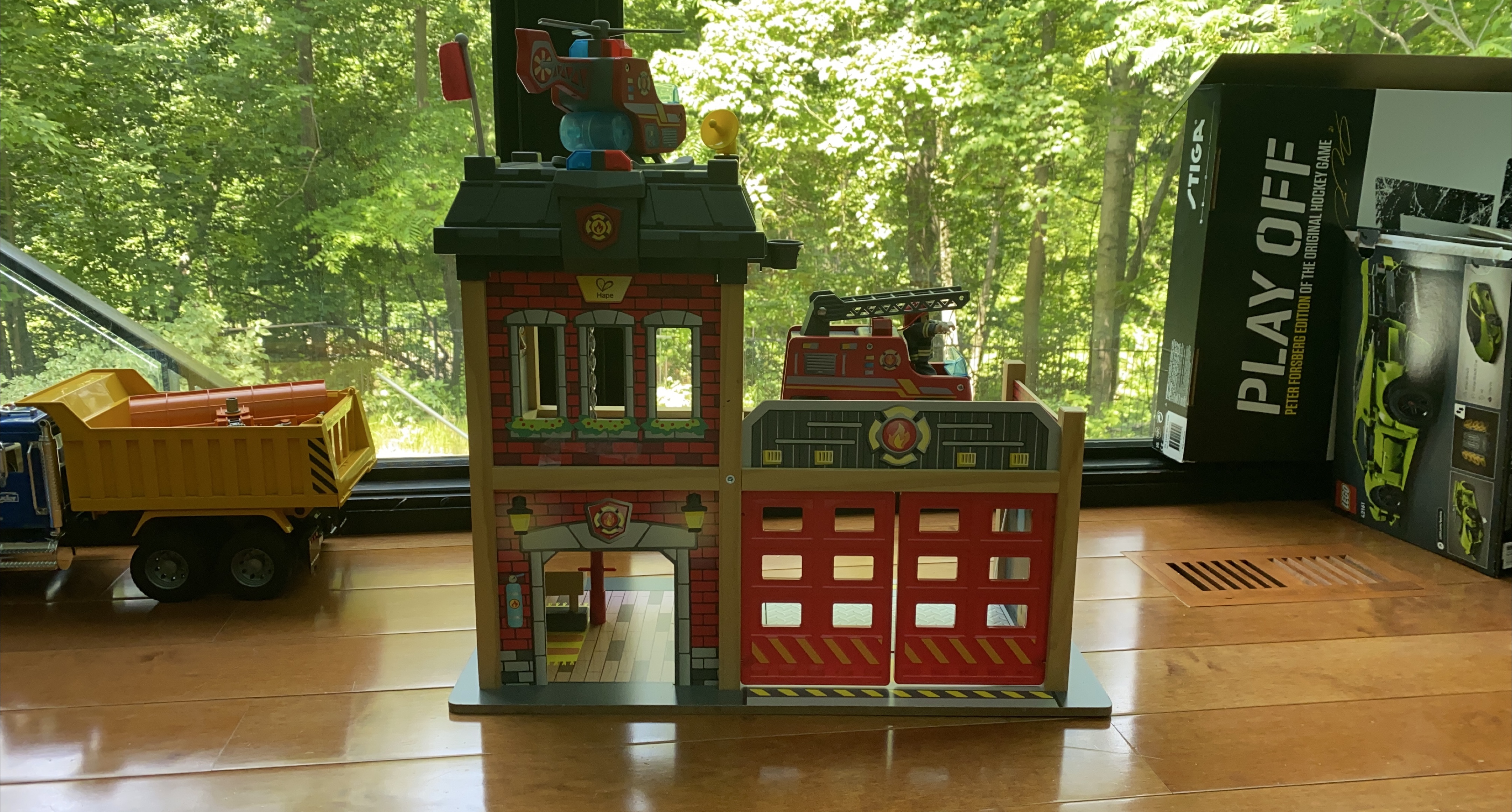 Hape Wooden Fire Station Toy