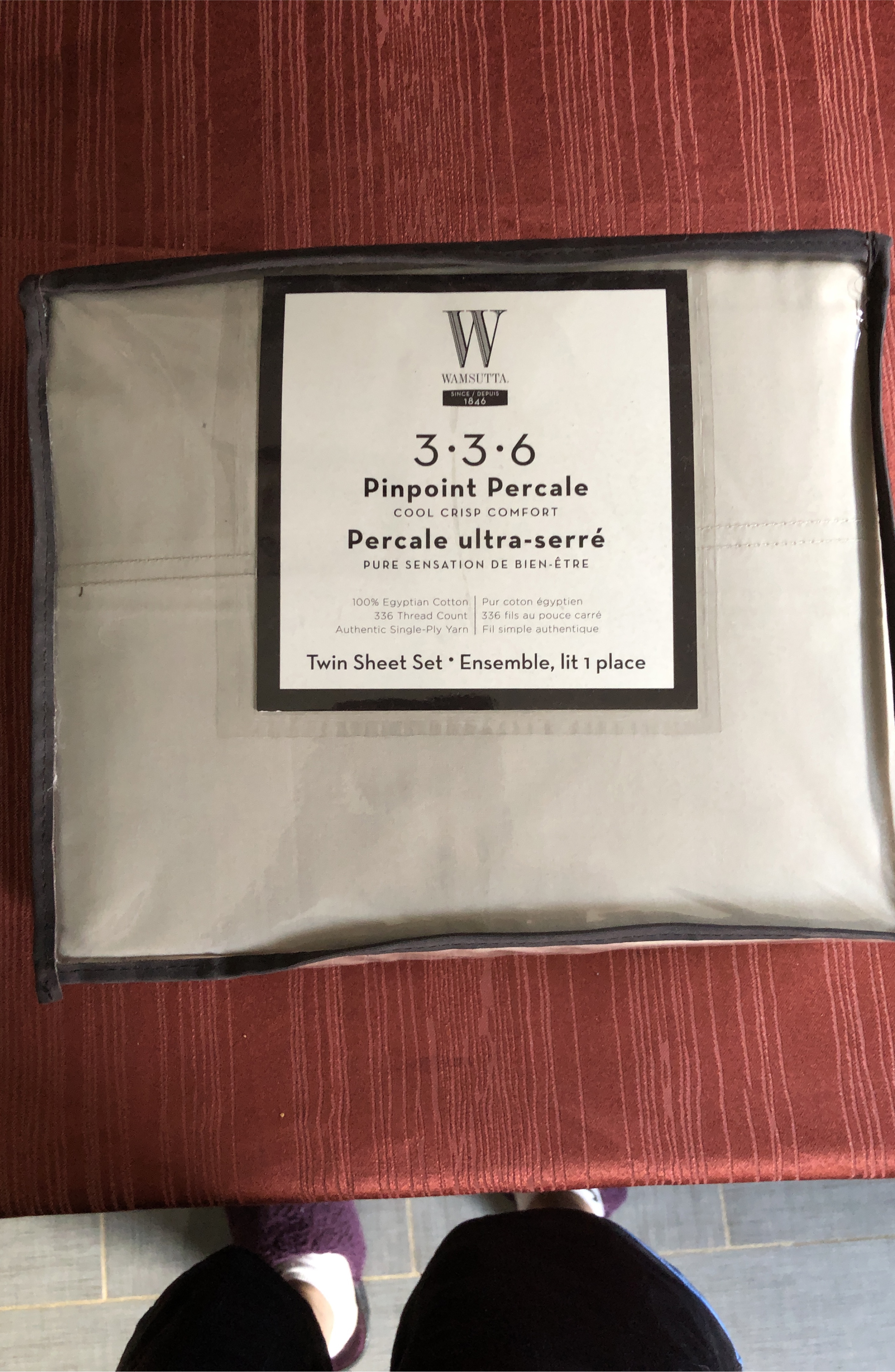 Wamsutta 3.3.6 Pinpoint Percale Twin Sheet Set thumbnail