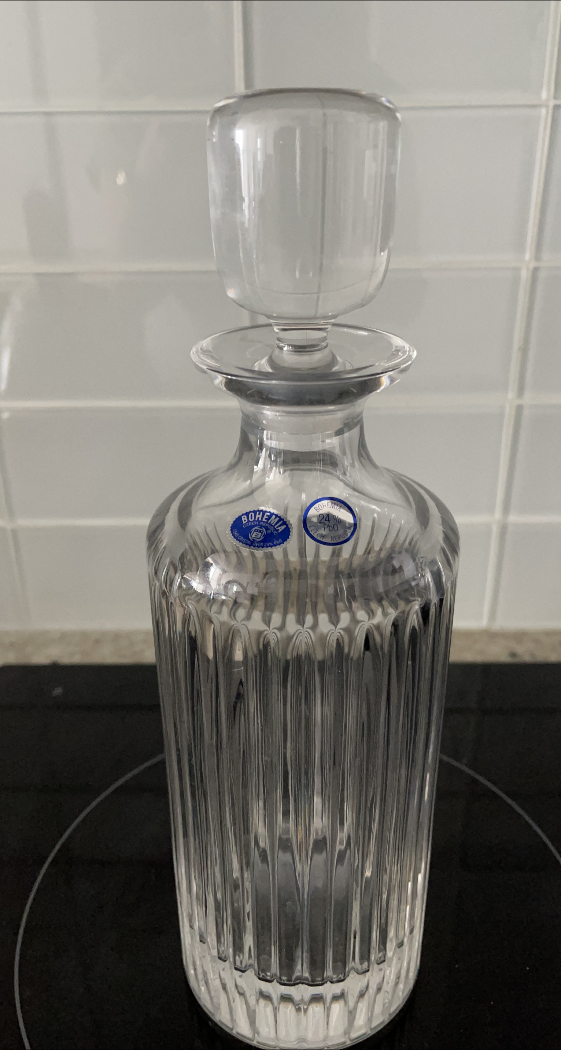Bohemia Czech Republic Crystal Decanter thumbnail
