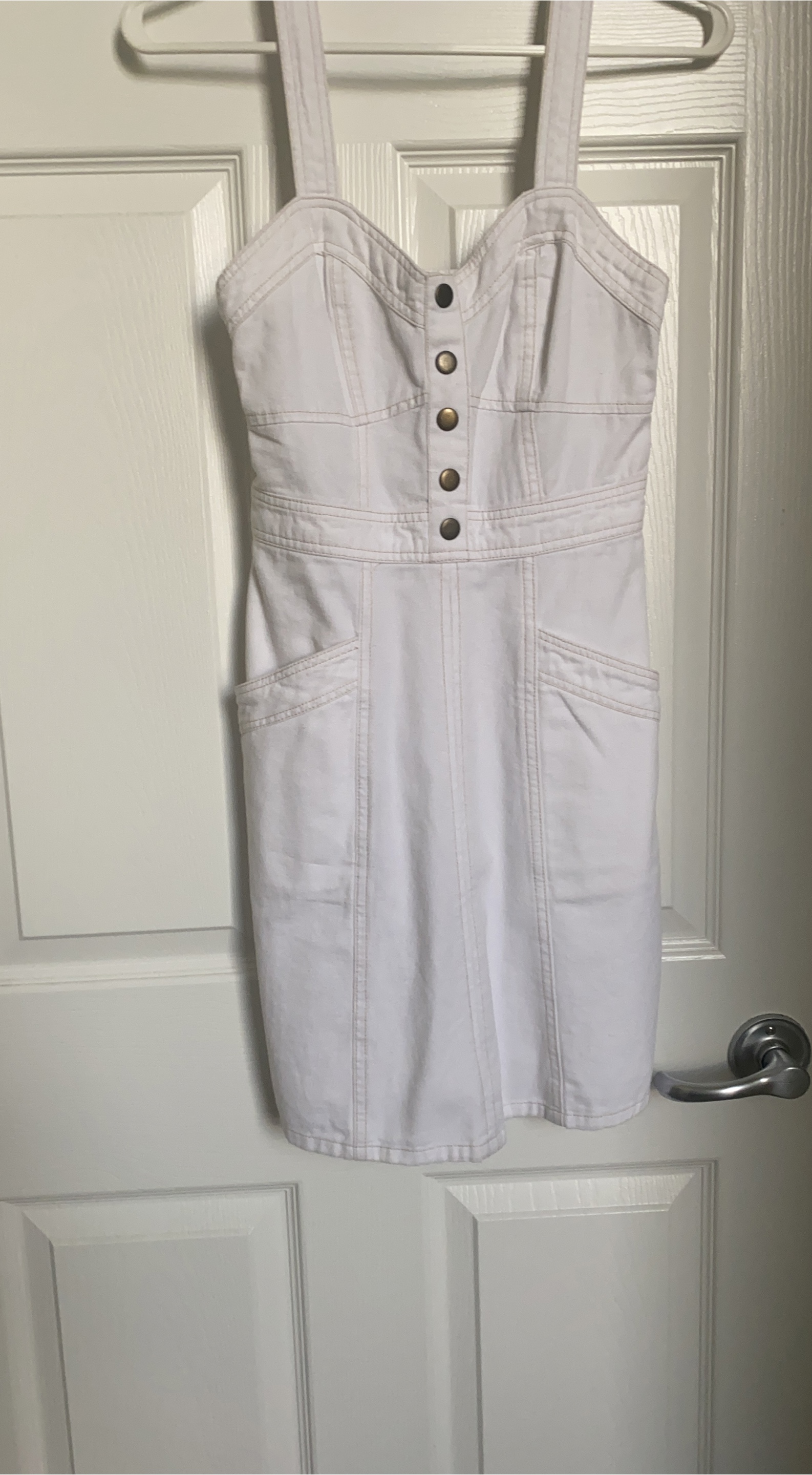 White Denim Dress