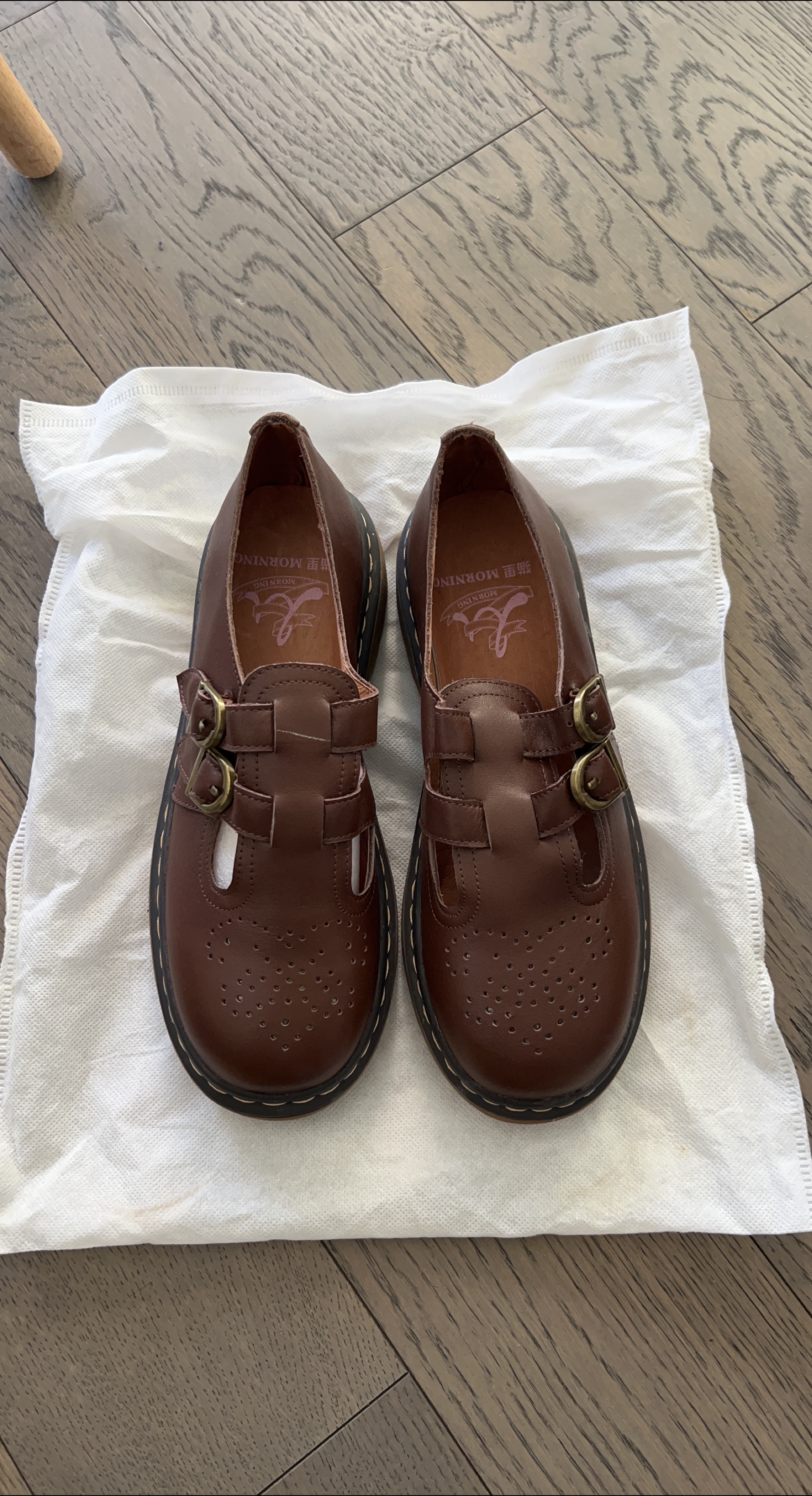 Morning Brown Leather Shoes thumbnail