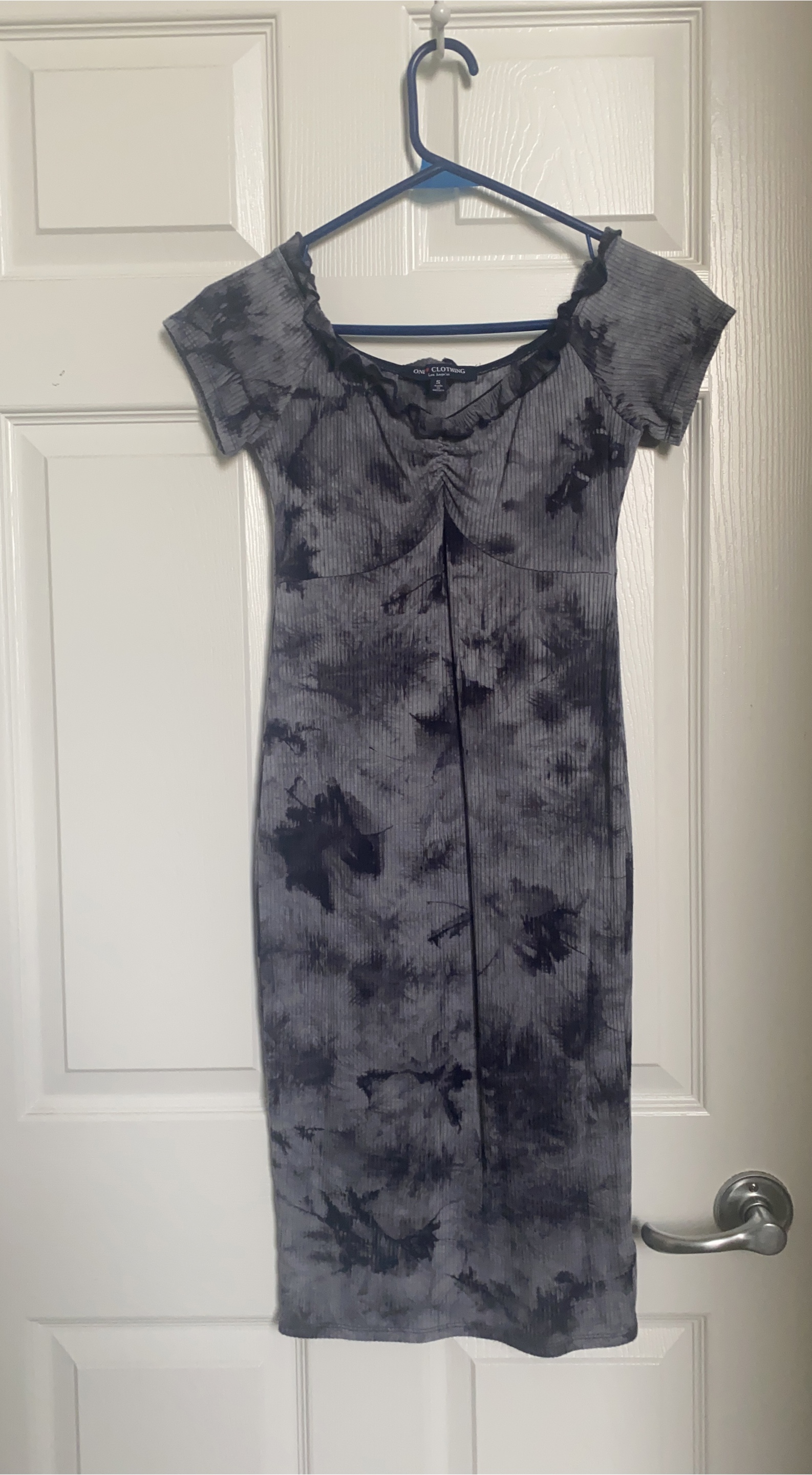 One Clothing Grey Tie Dye Dress - Size S