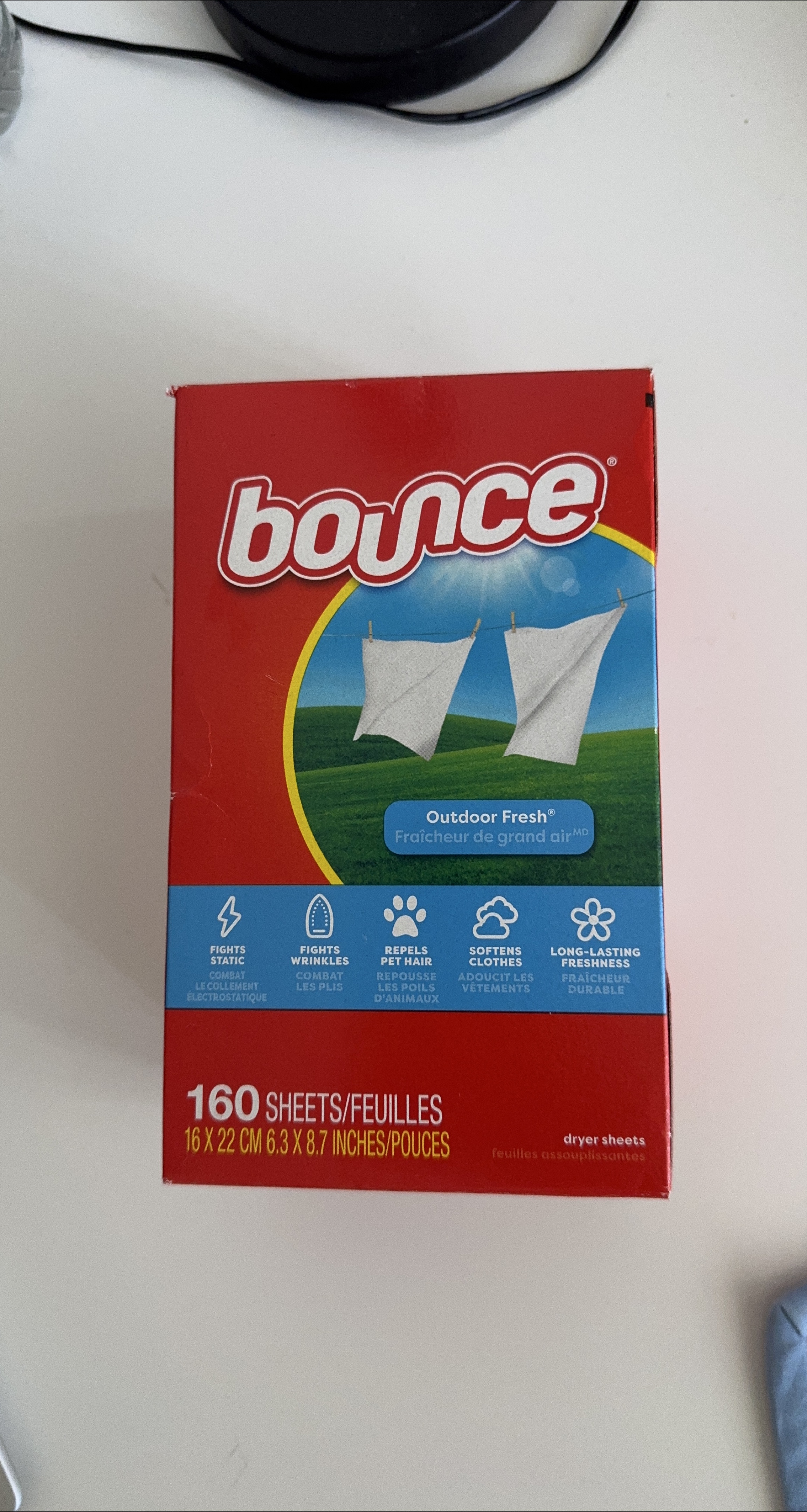 Bounce Outdoor Fresh Dryer Sheets, 160 count