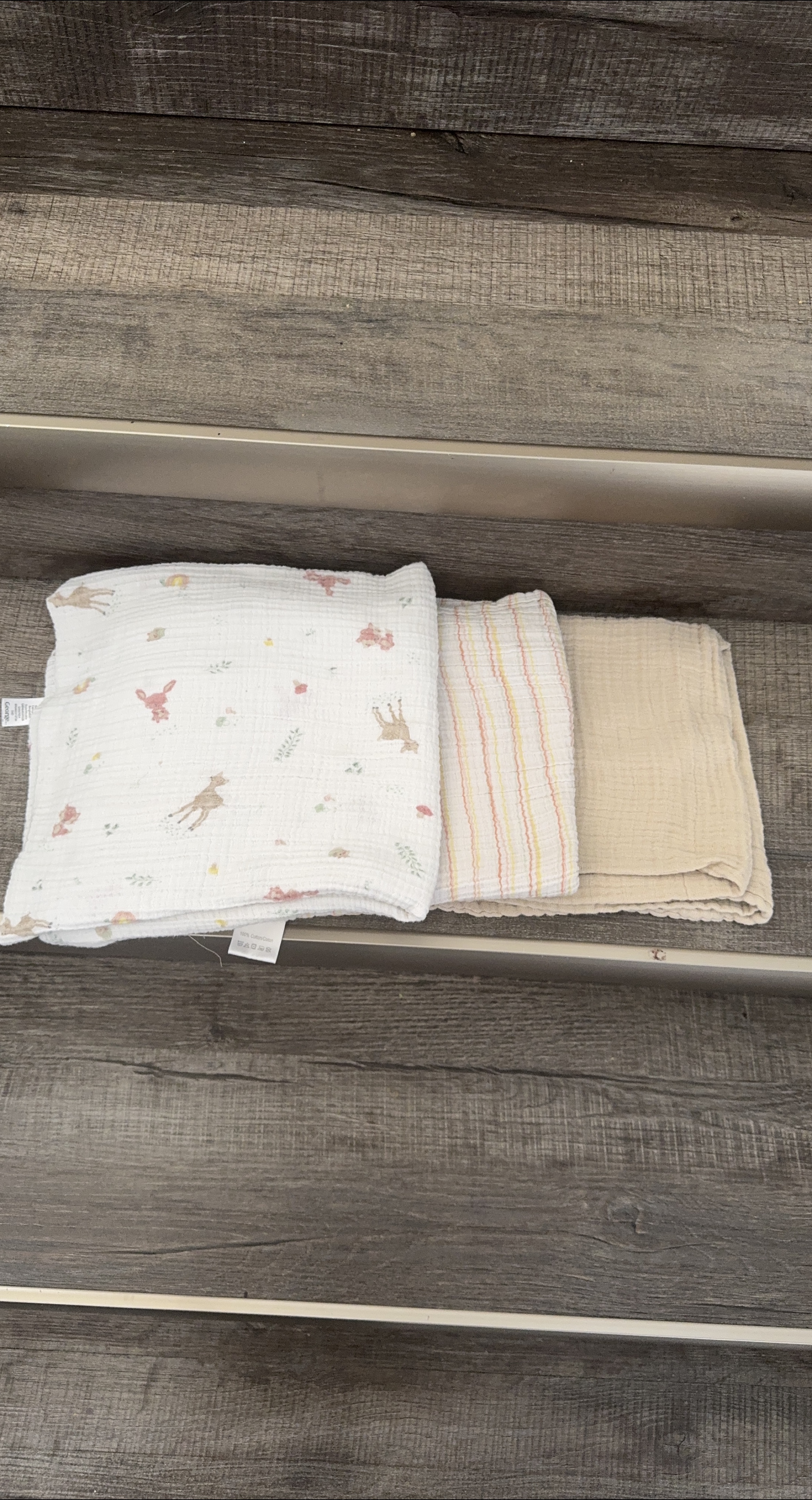 George Muslin Squares - Set of 3