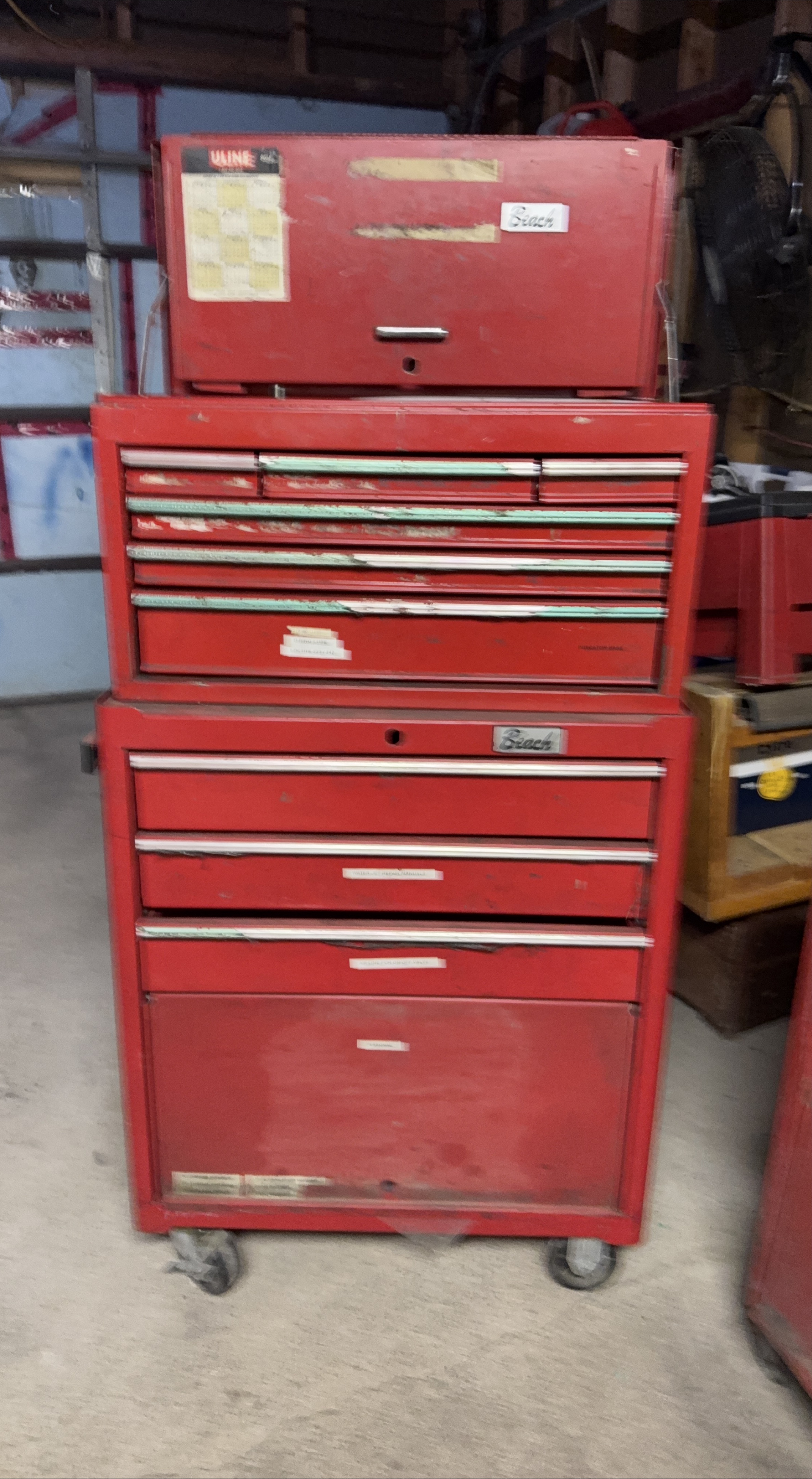 Beach Red Metal Tool Cabinet thumbnail