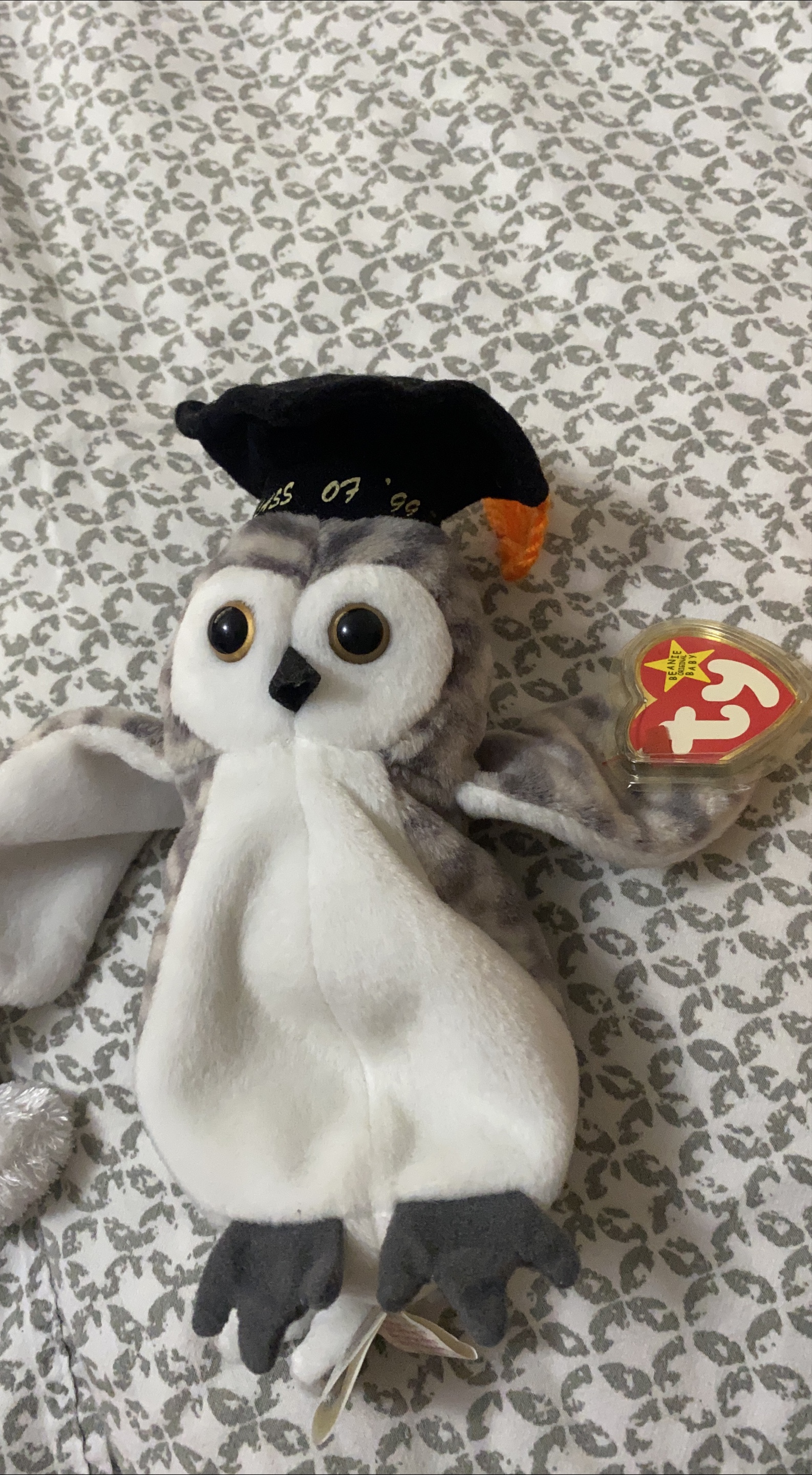 Ty Beanie Baby Wise the Owl Plush thumbnail