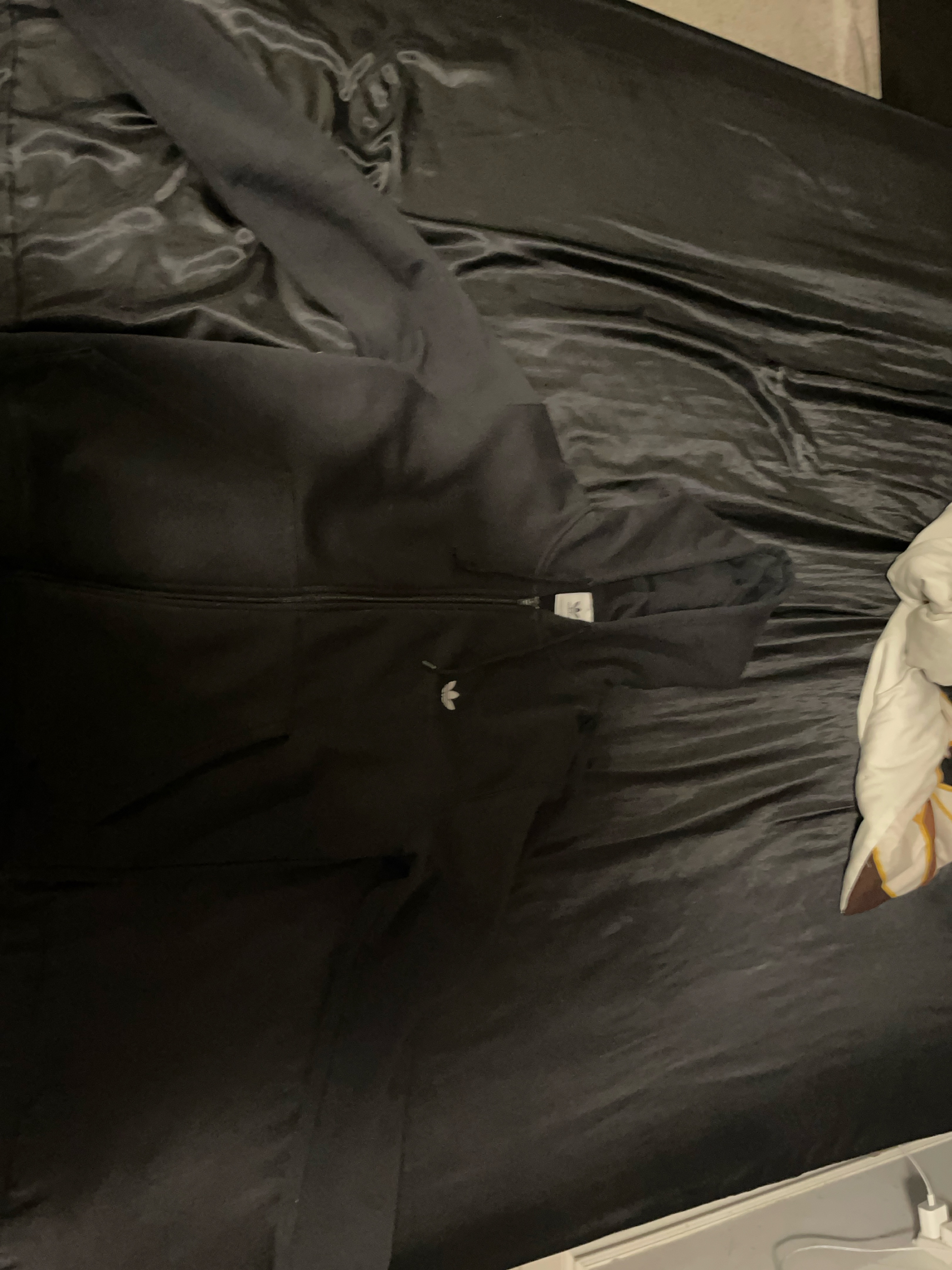 Adidas Black Full Zip Hoodie thumbnail
