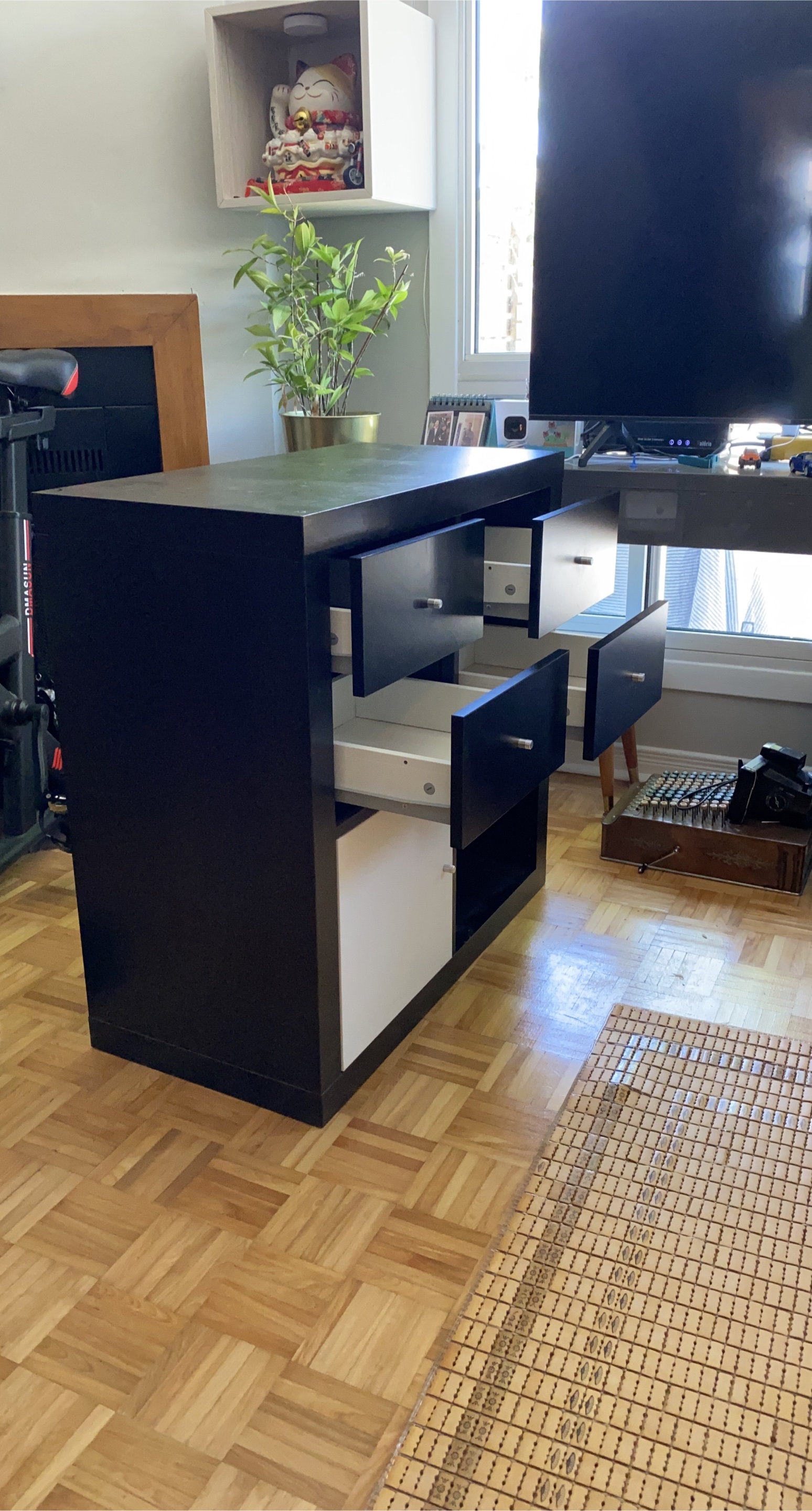Black & White Storage Cabinet thumbnail