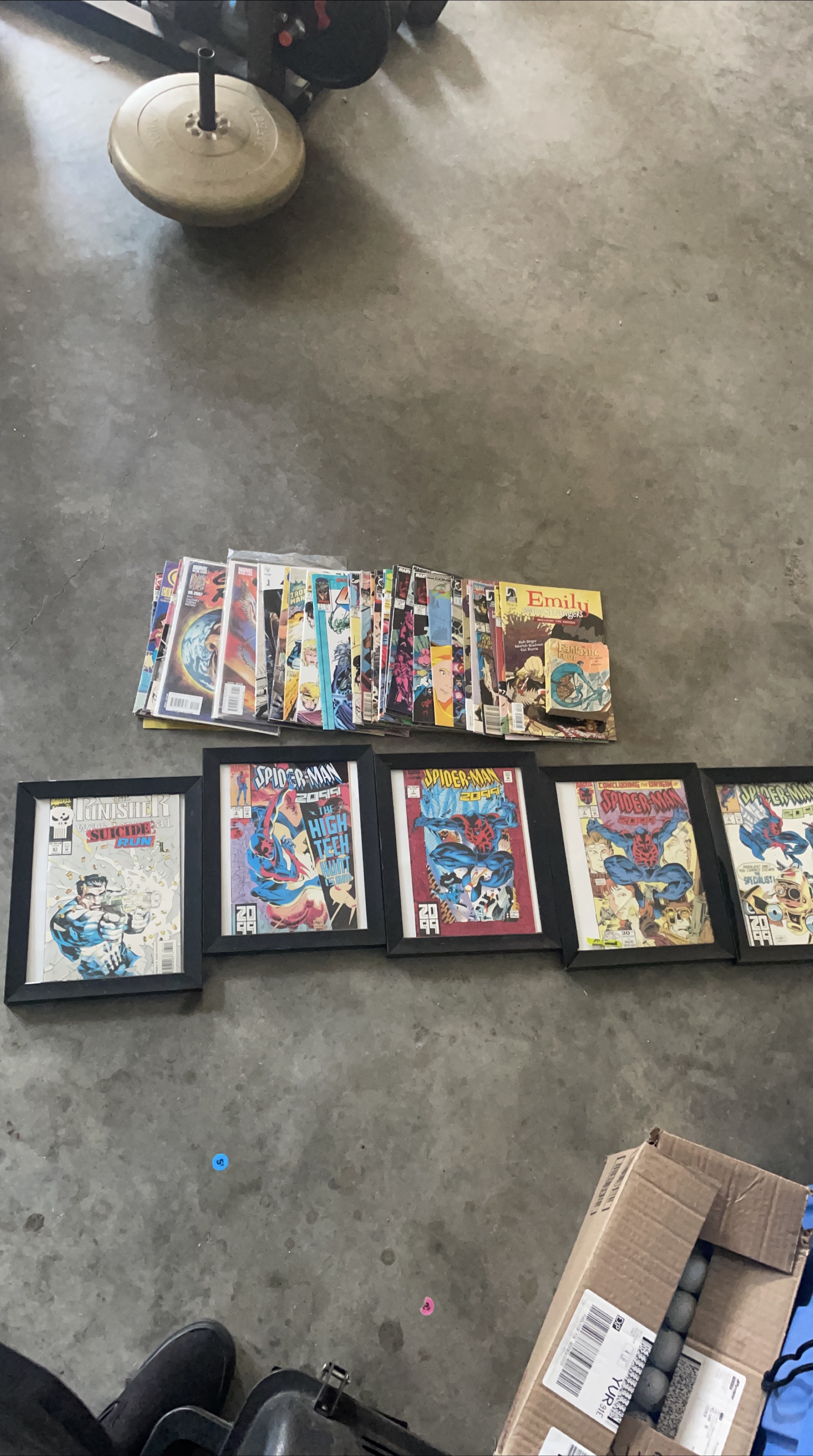 Framed Spider-Man & Punisher Comics thumbnail
