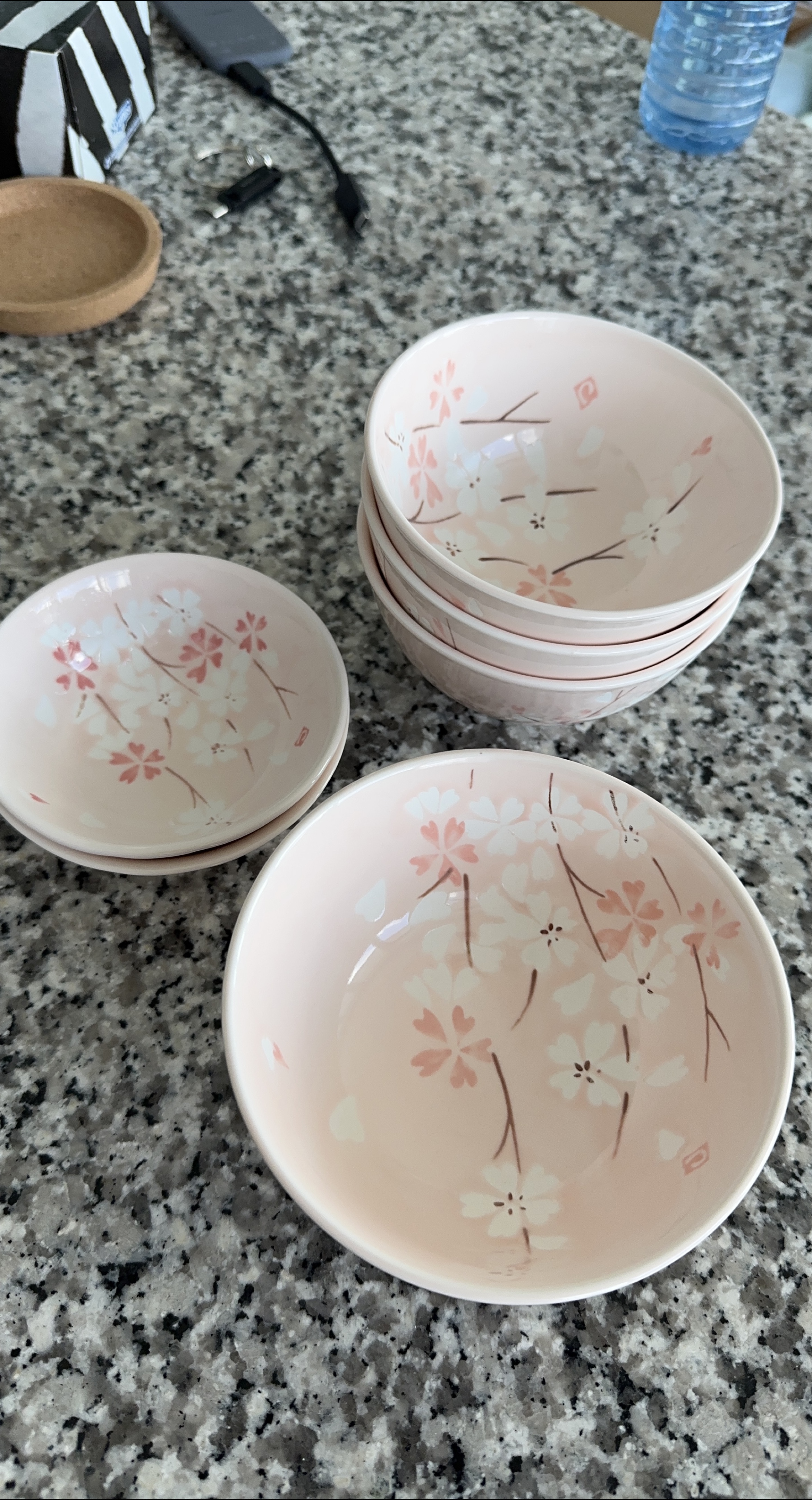 ‼️MOVING SALE‼️Sakura Pattern Bowls & Plates Set thumbnail