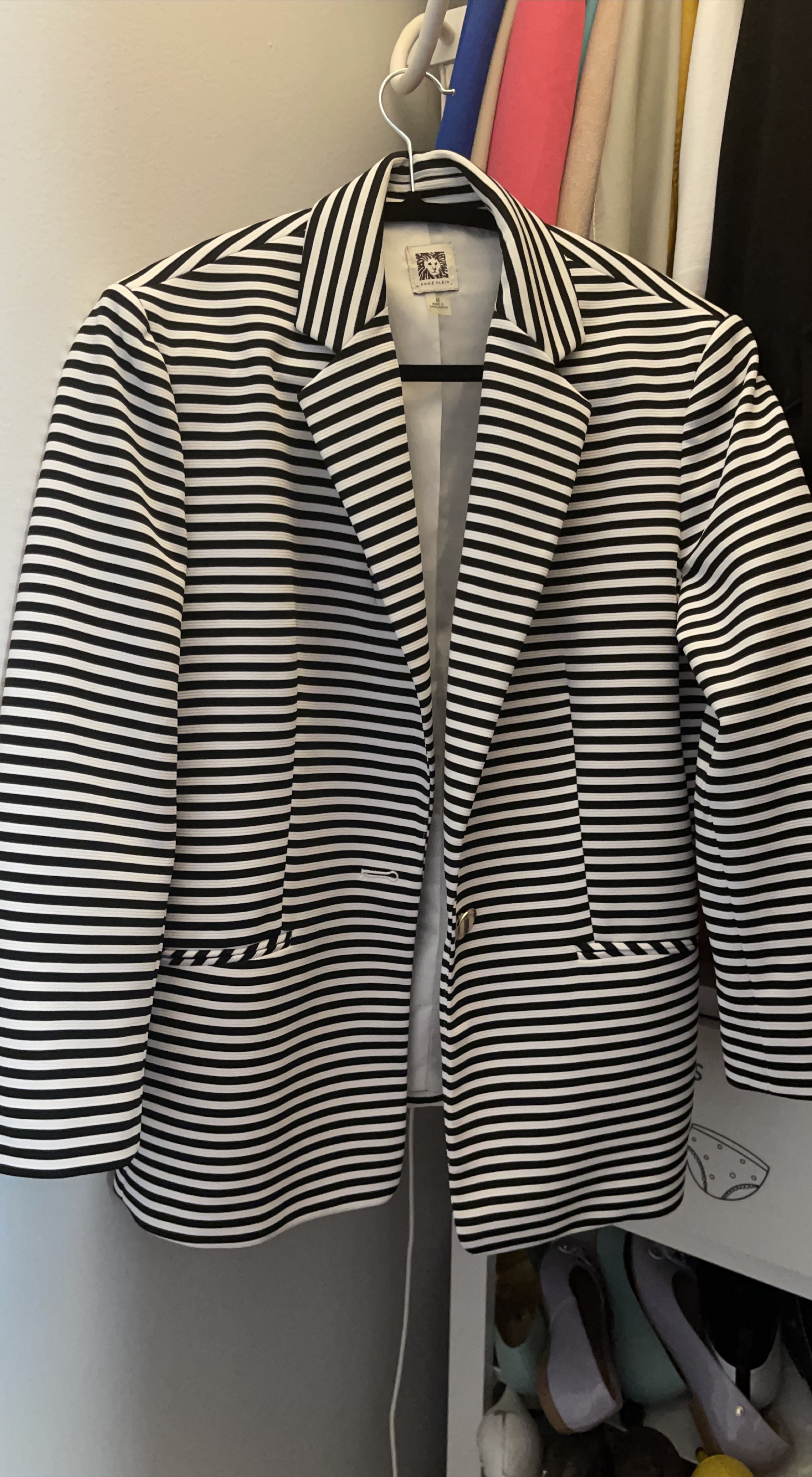 Anne Klein Striped Blazer - Size M thumbnail