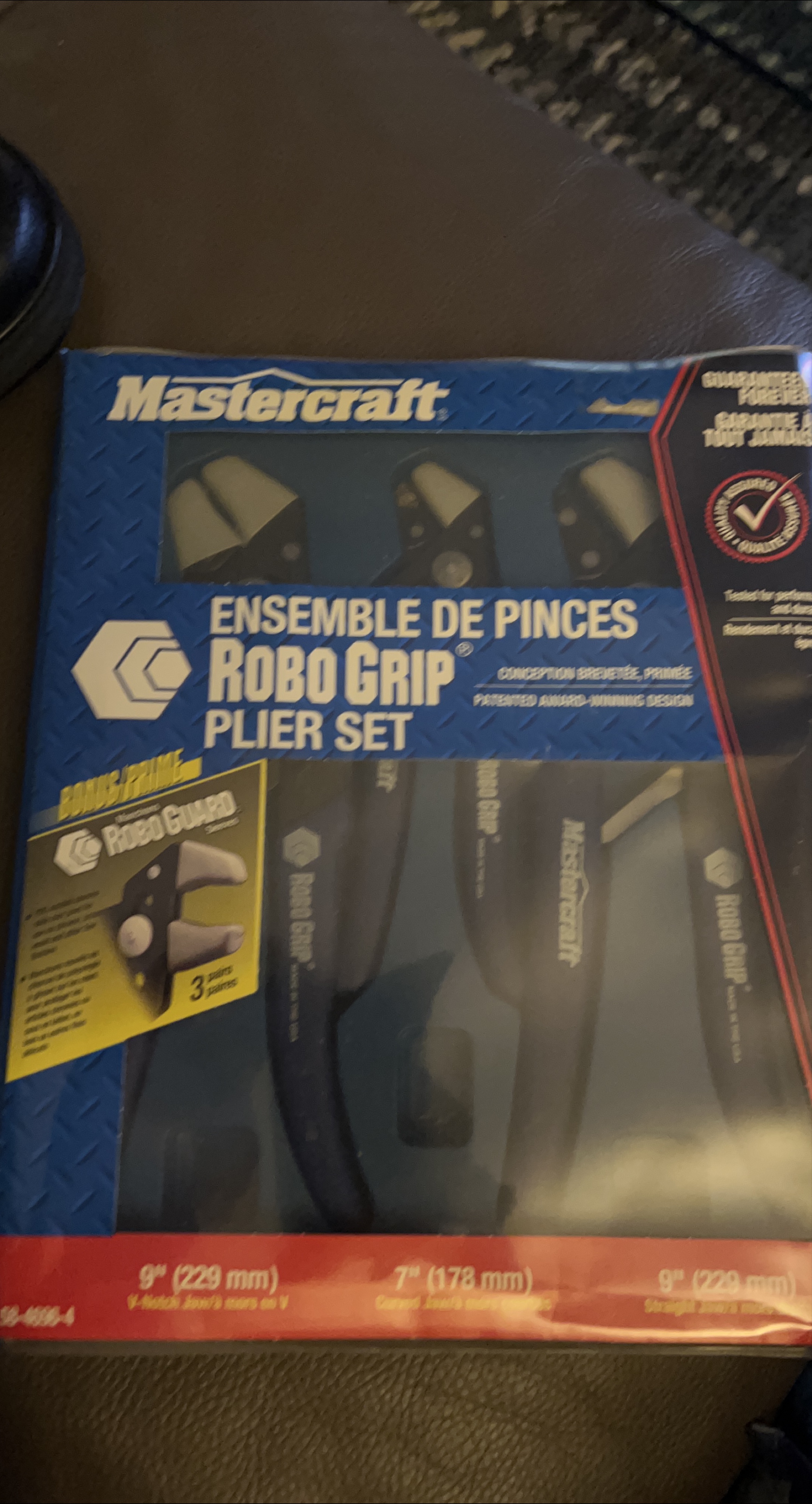 Mastercraft Robo Grip Plier Set - New in Box thumbnail