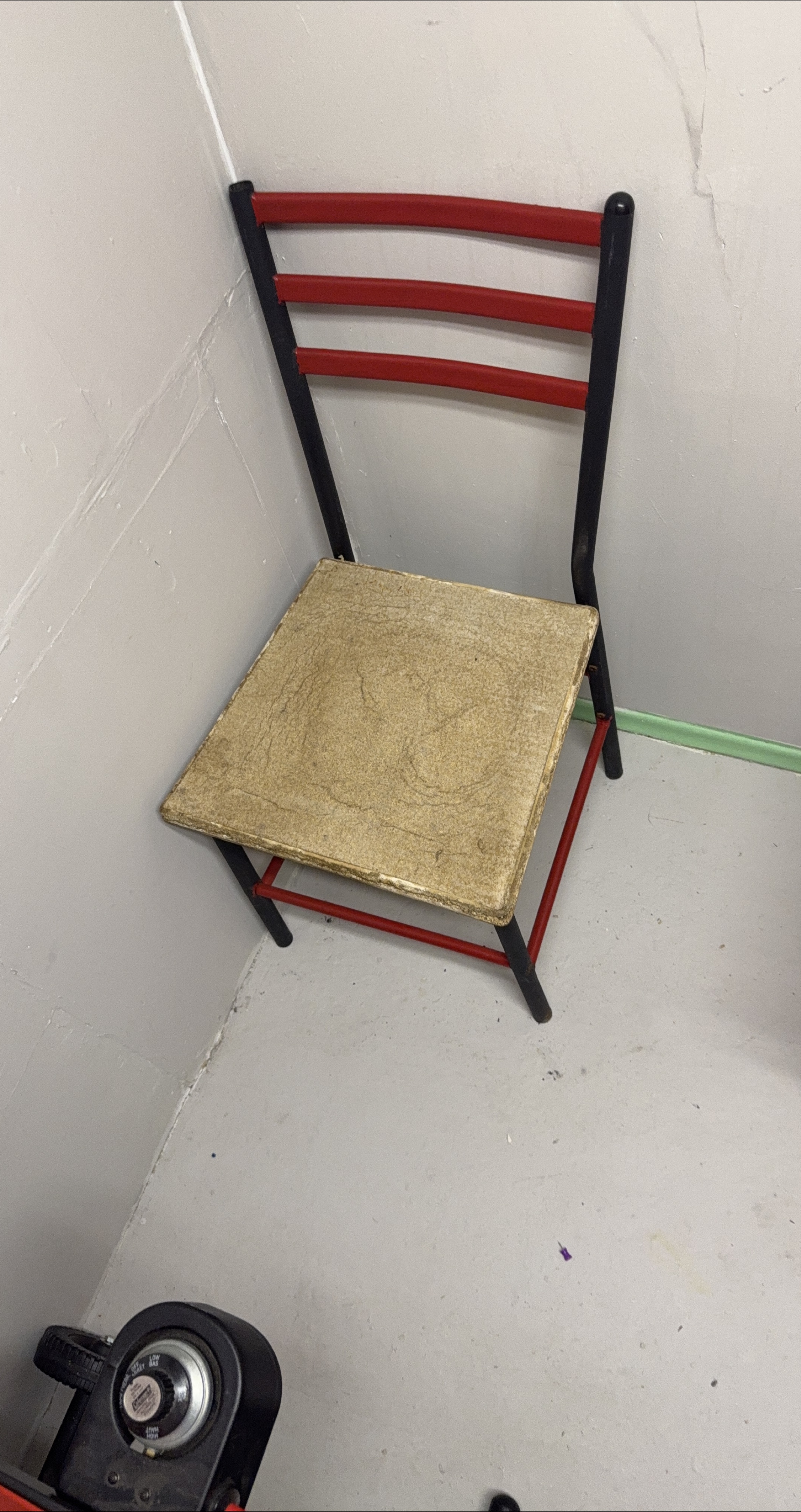 Red and Black Folding Chair thumbnail