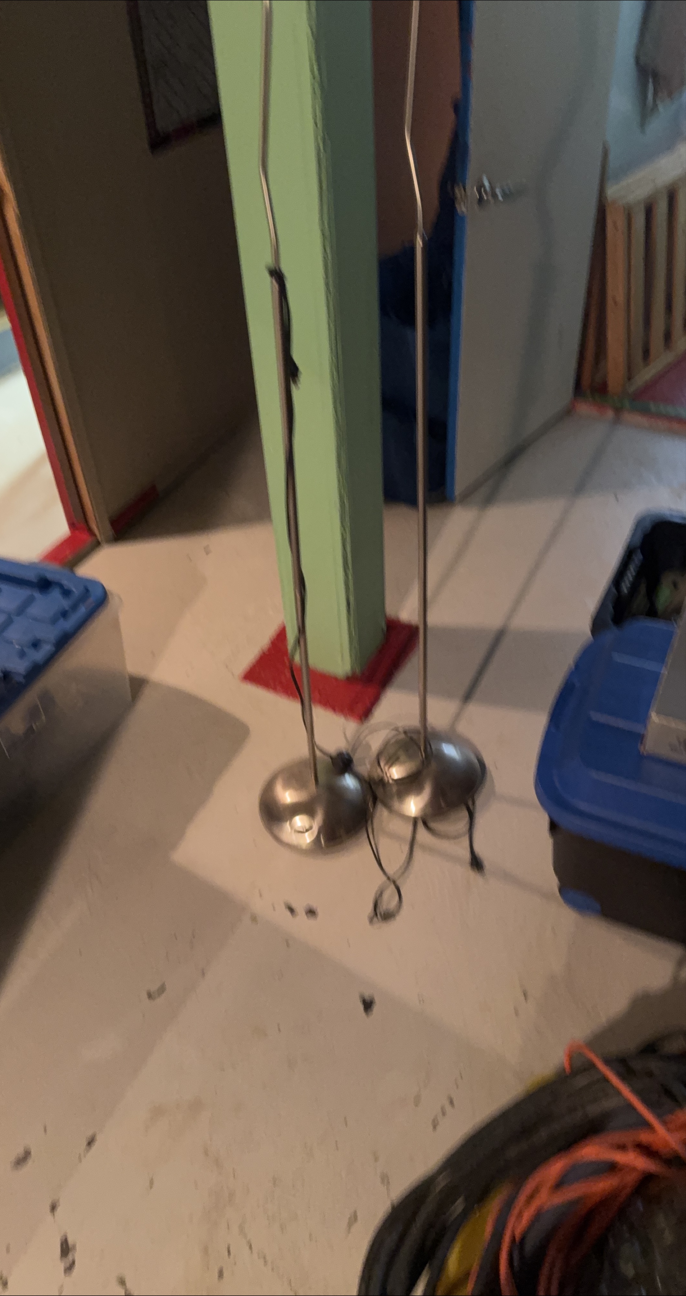 Silver Floor Lamps - Set of Two thumbnail