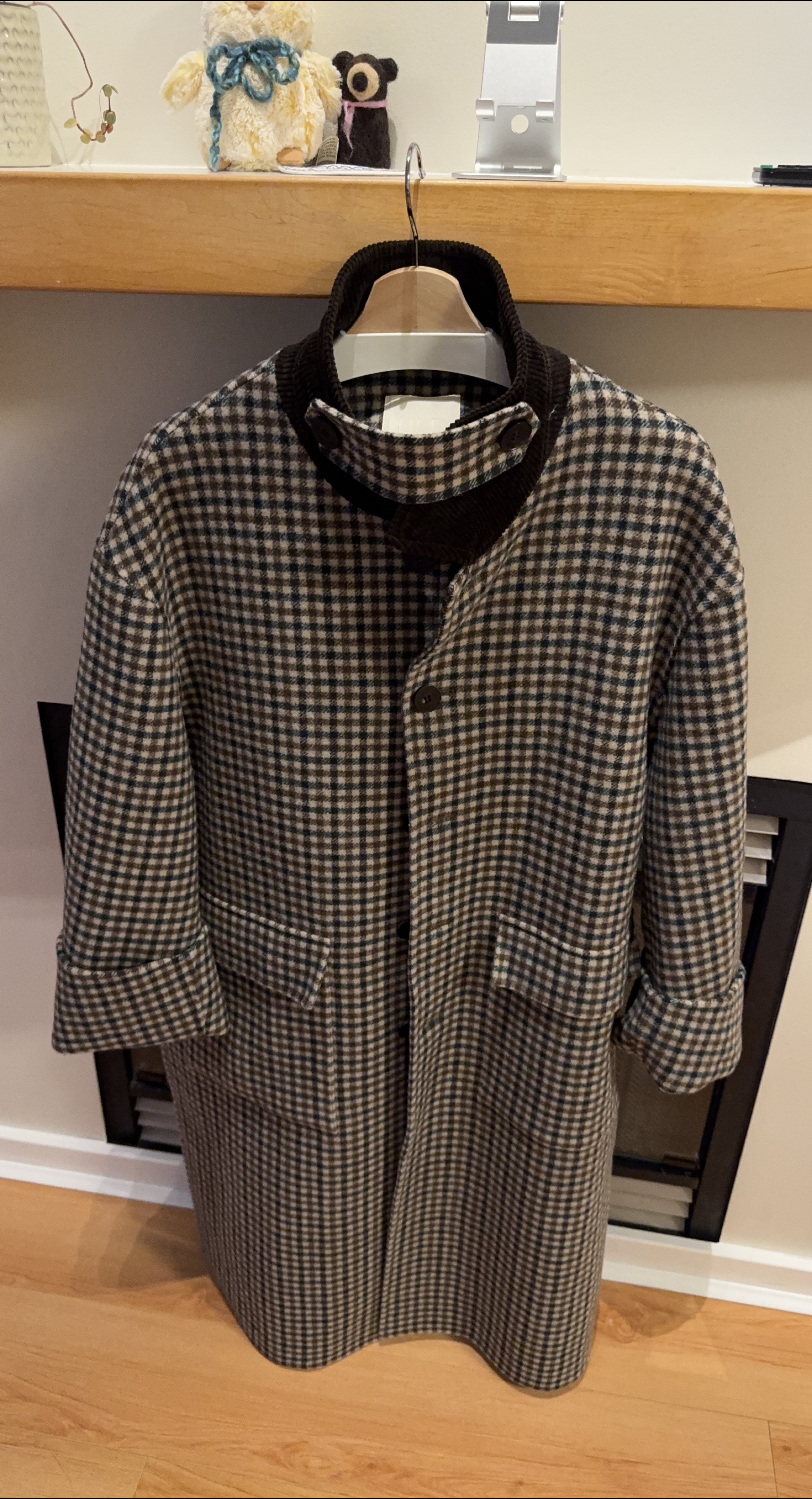 Checkered Wool Coat thumbnail