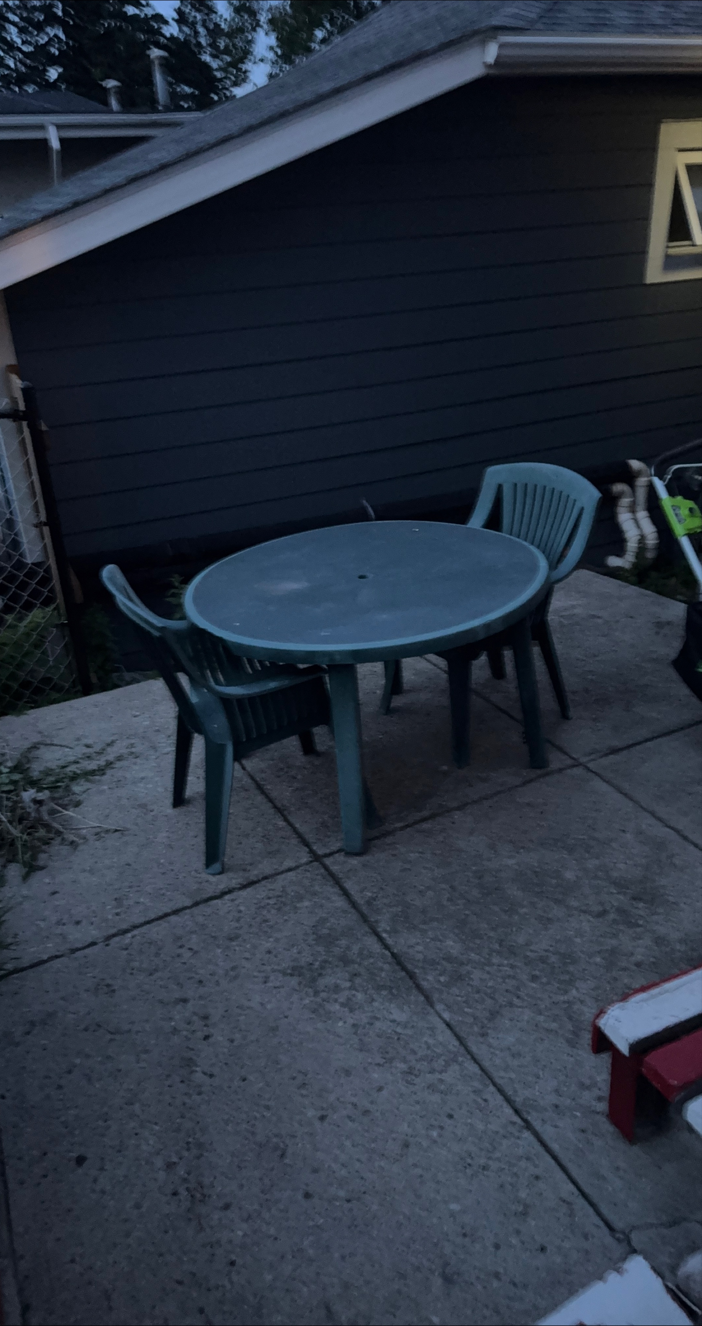 Outdoor Plastic Table and Chairs Set thumbnail