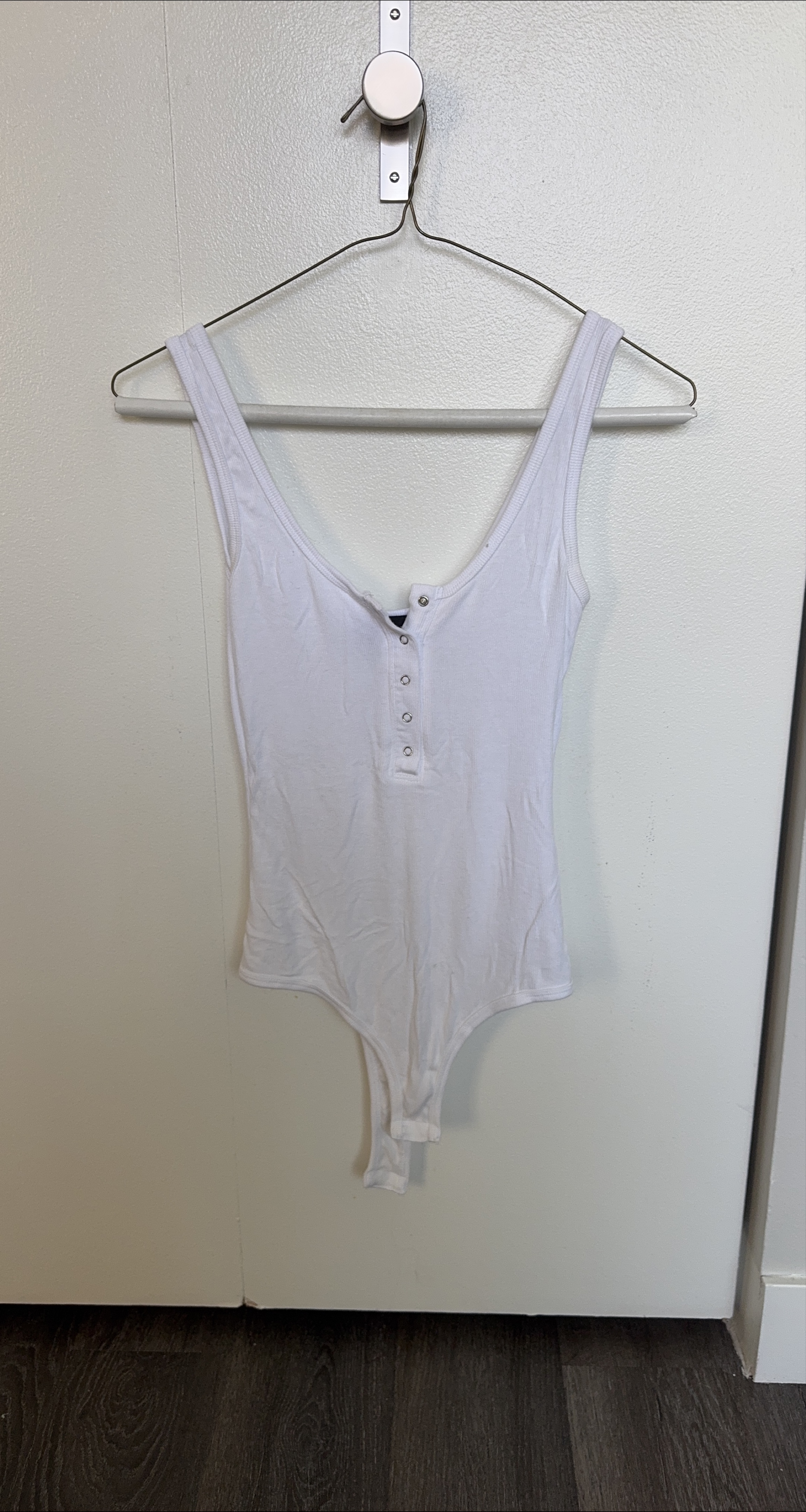 Vici White Ribbed Bodysuit thumbnail