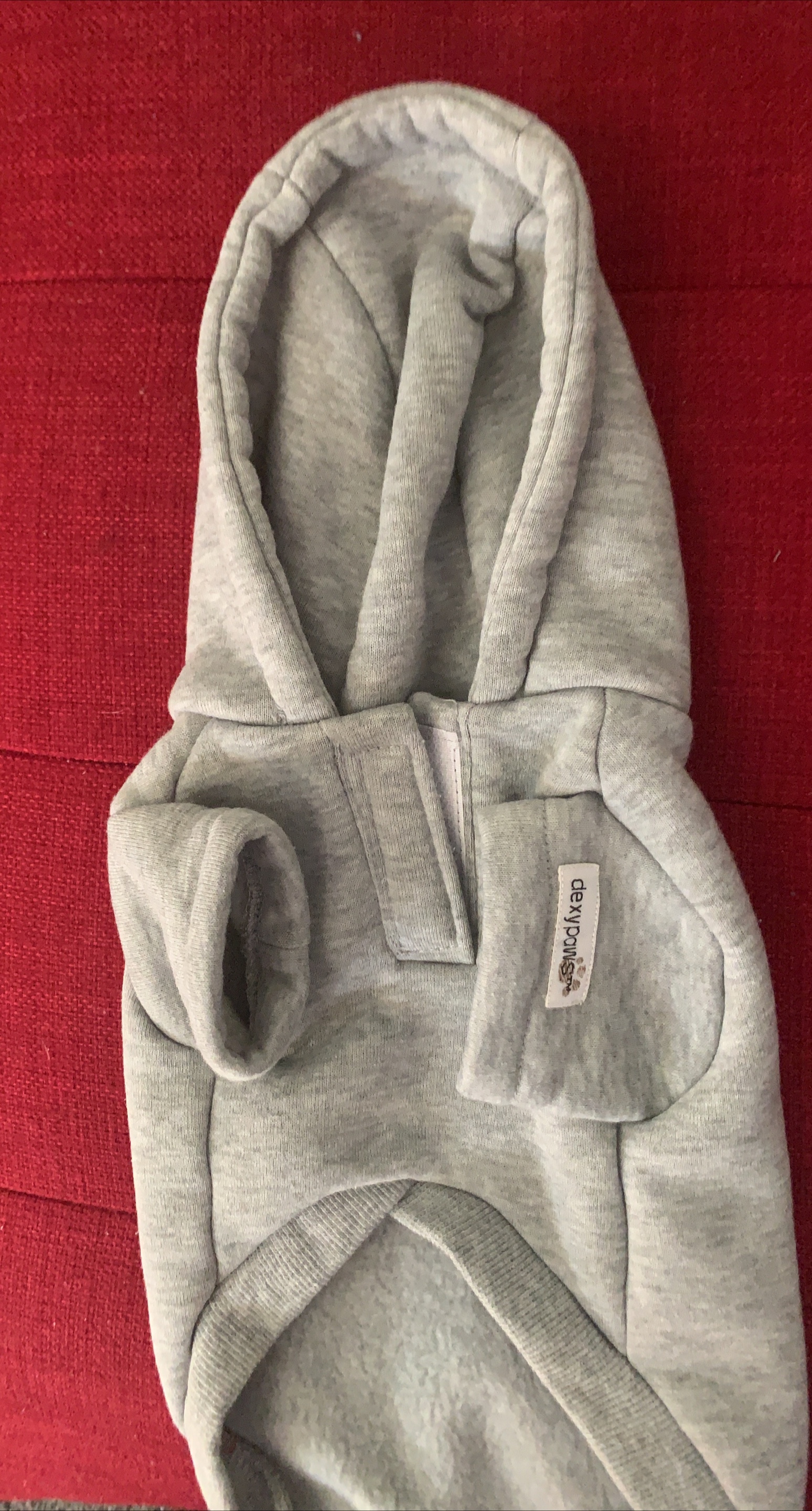 Dexypaws Dog Hoodie - Grey thumbnail