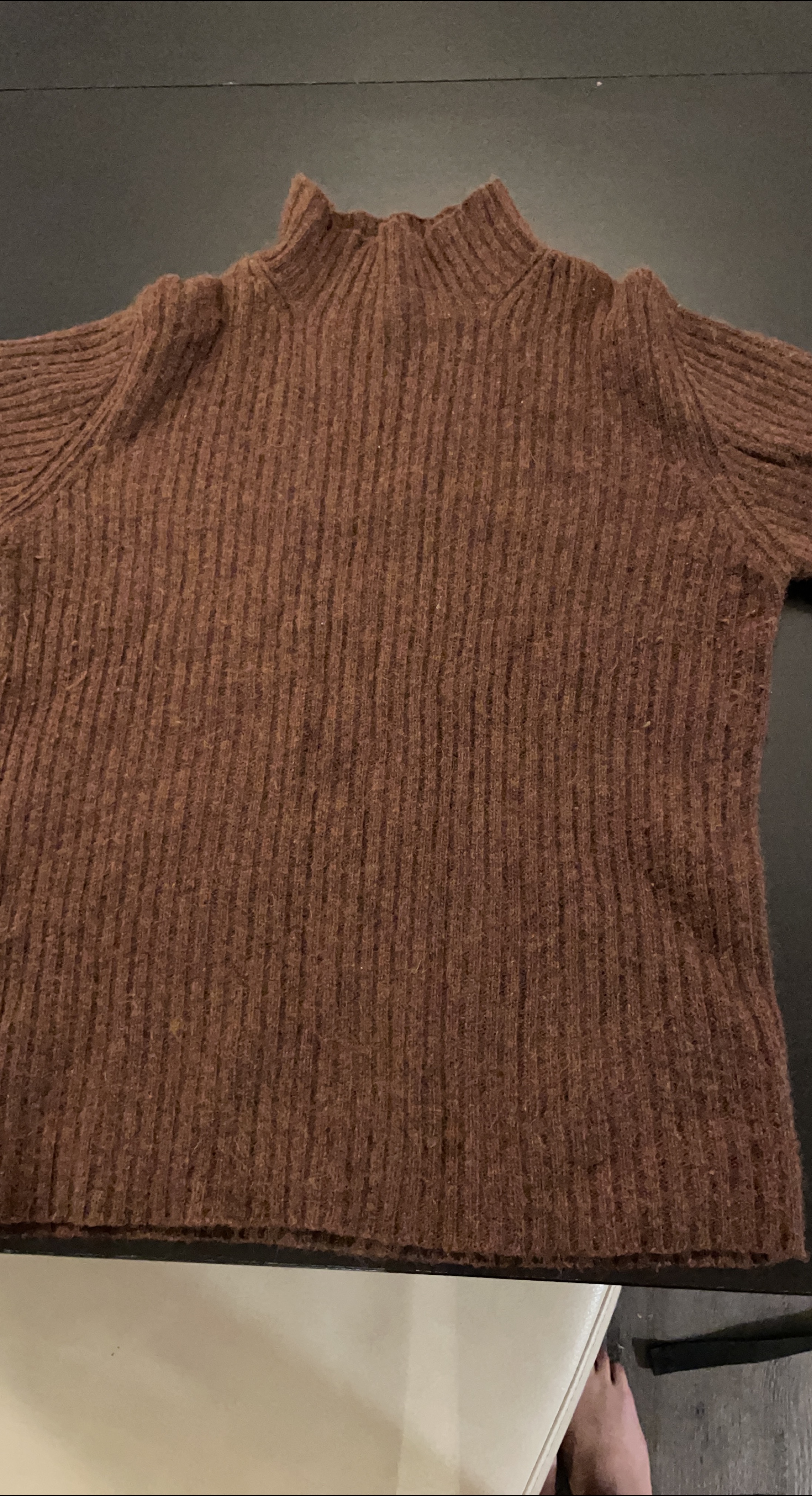 Brown Knit Wool Sweater thumbnail