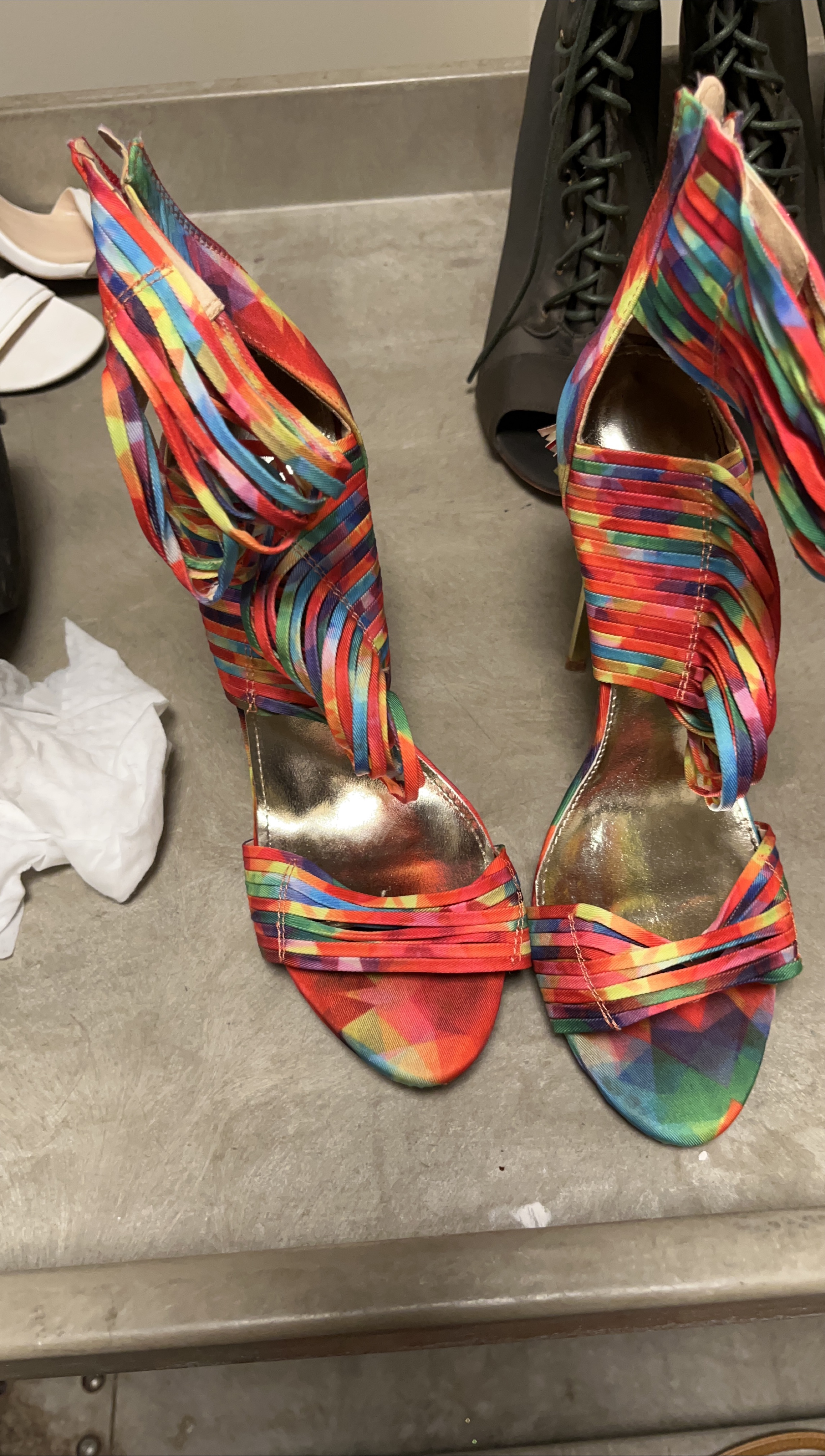 Colorful Strappy Heels thumbnail