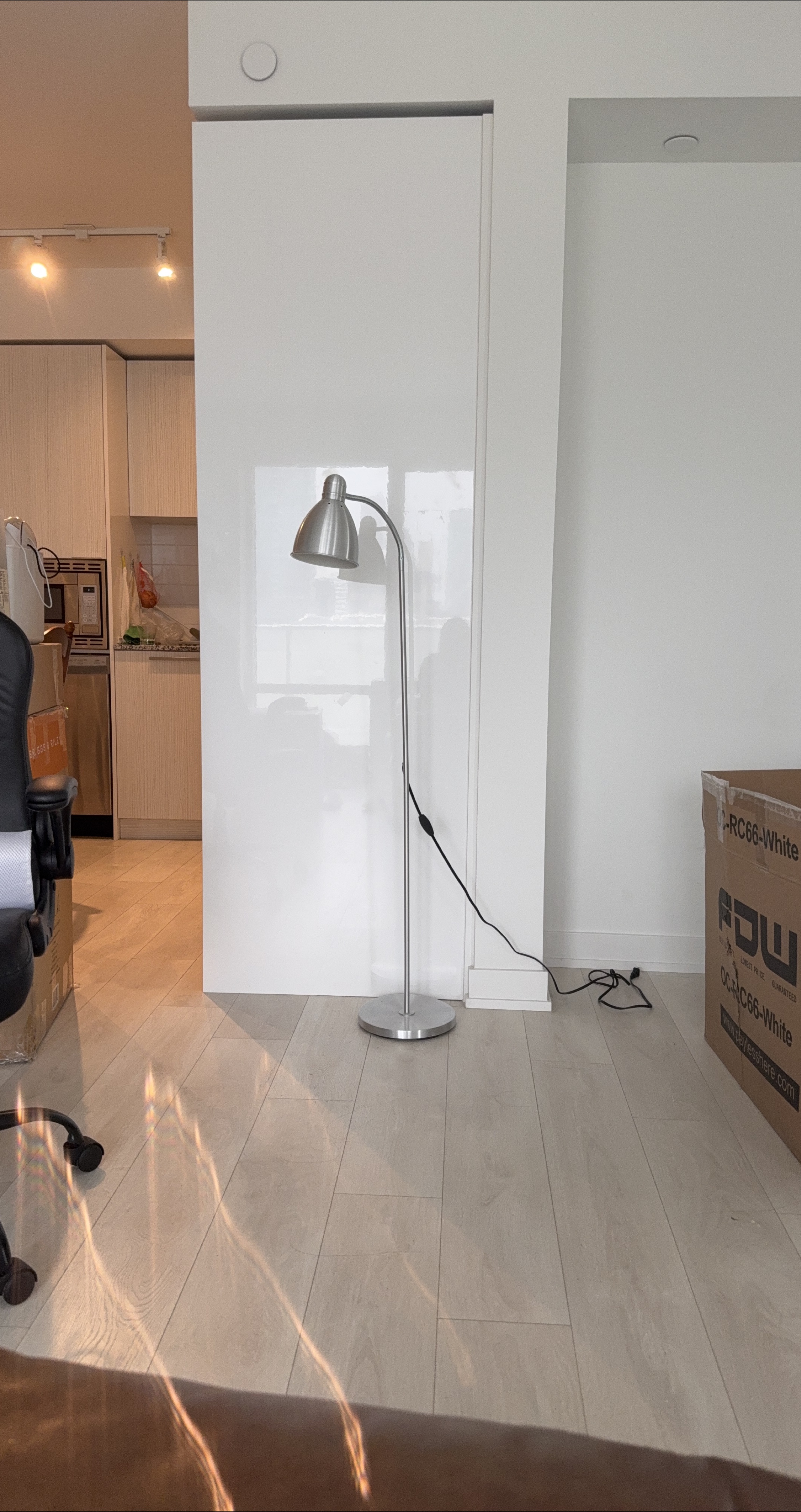 Silver Floor Lamp