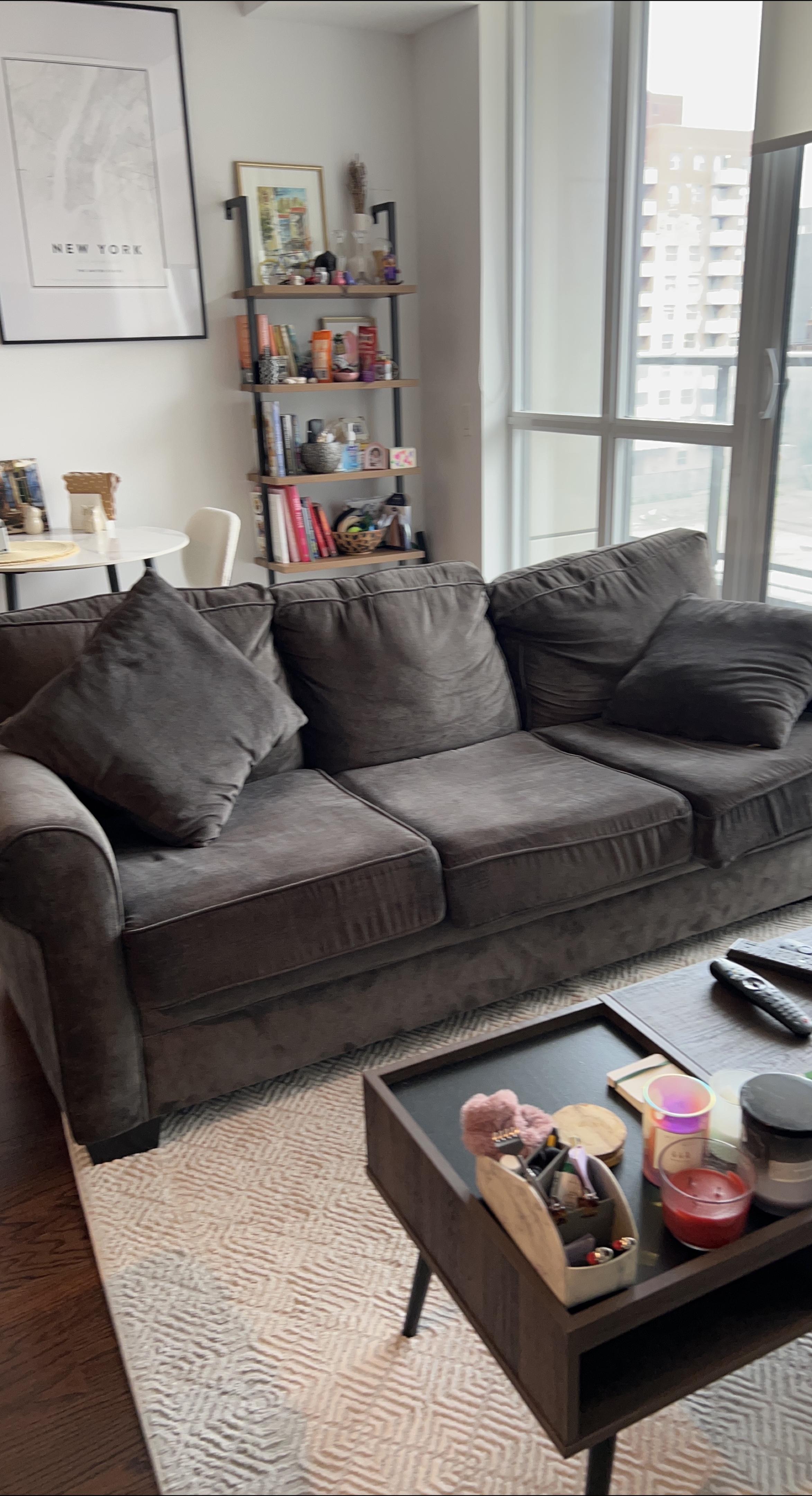Comfortable grey Sofa thumbnail