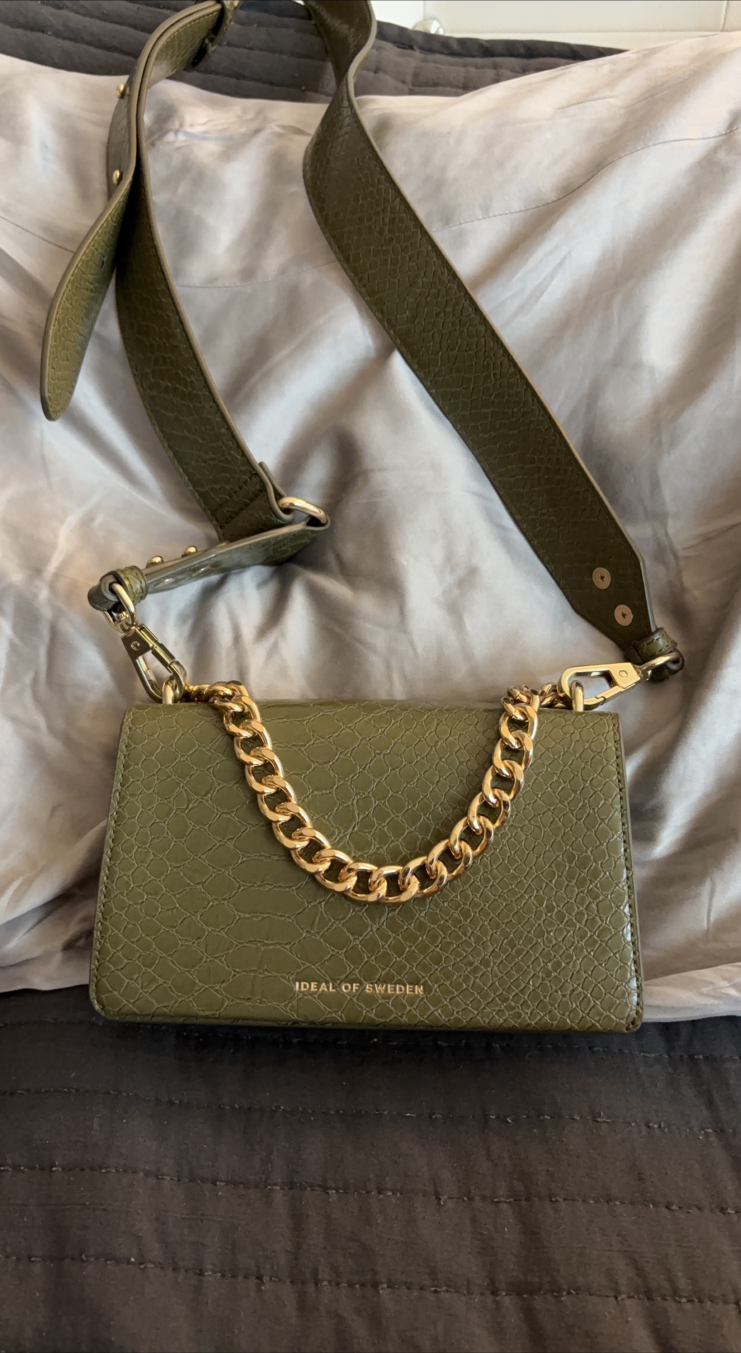 IDEAL OF SWEDEN Olive Green Crossbody Bag thumbnail