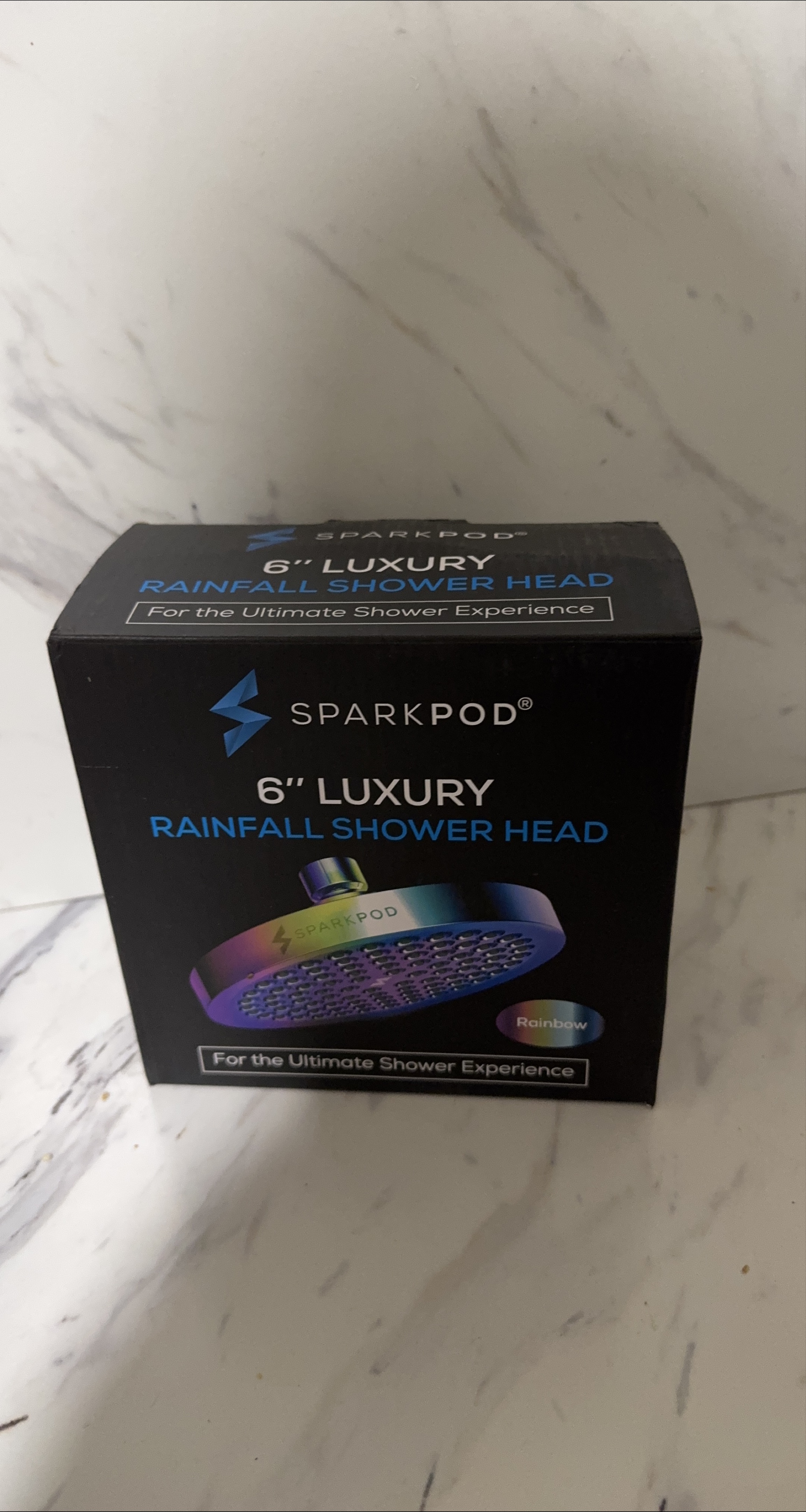SparkPod 6" Luxury Rainfall Shower Head - New thumbnail