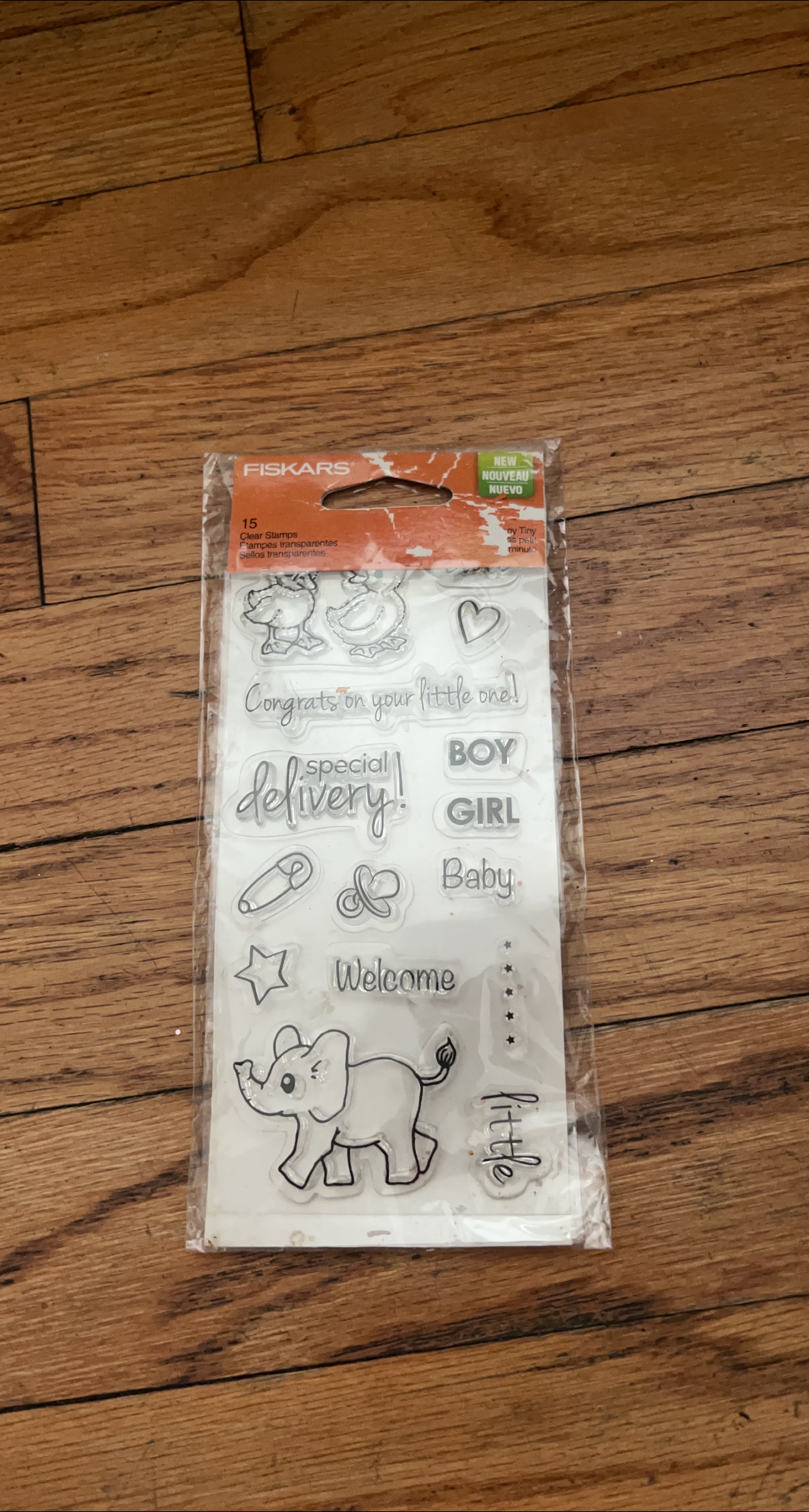 Fiskars Baby Clear Stamps - New! #freecycle thumbnail