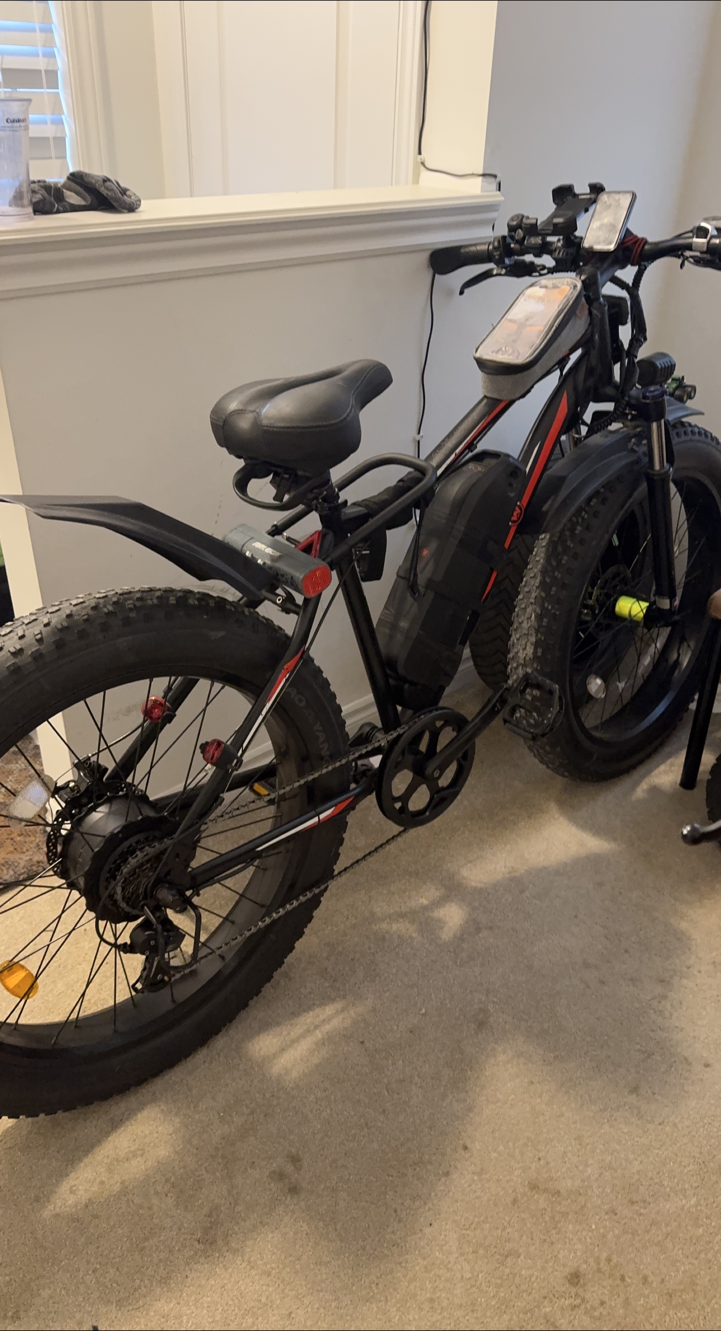 Electric Fat Tire Bike - Black thumbnail