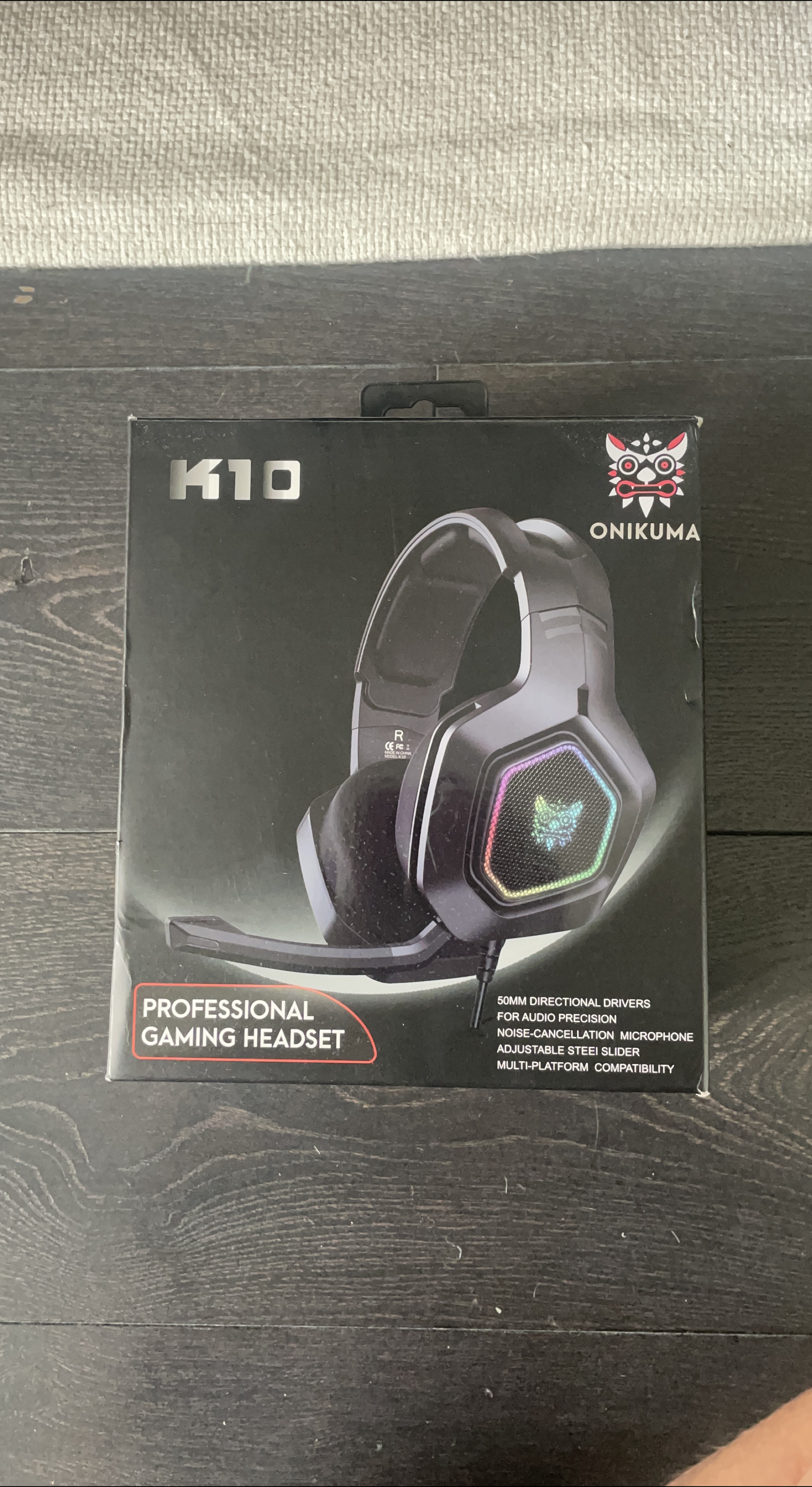 ONIKUMA K10 Professional Gaming Headset - Black thumbnail