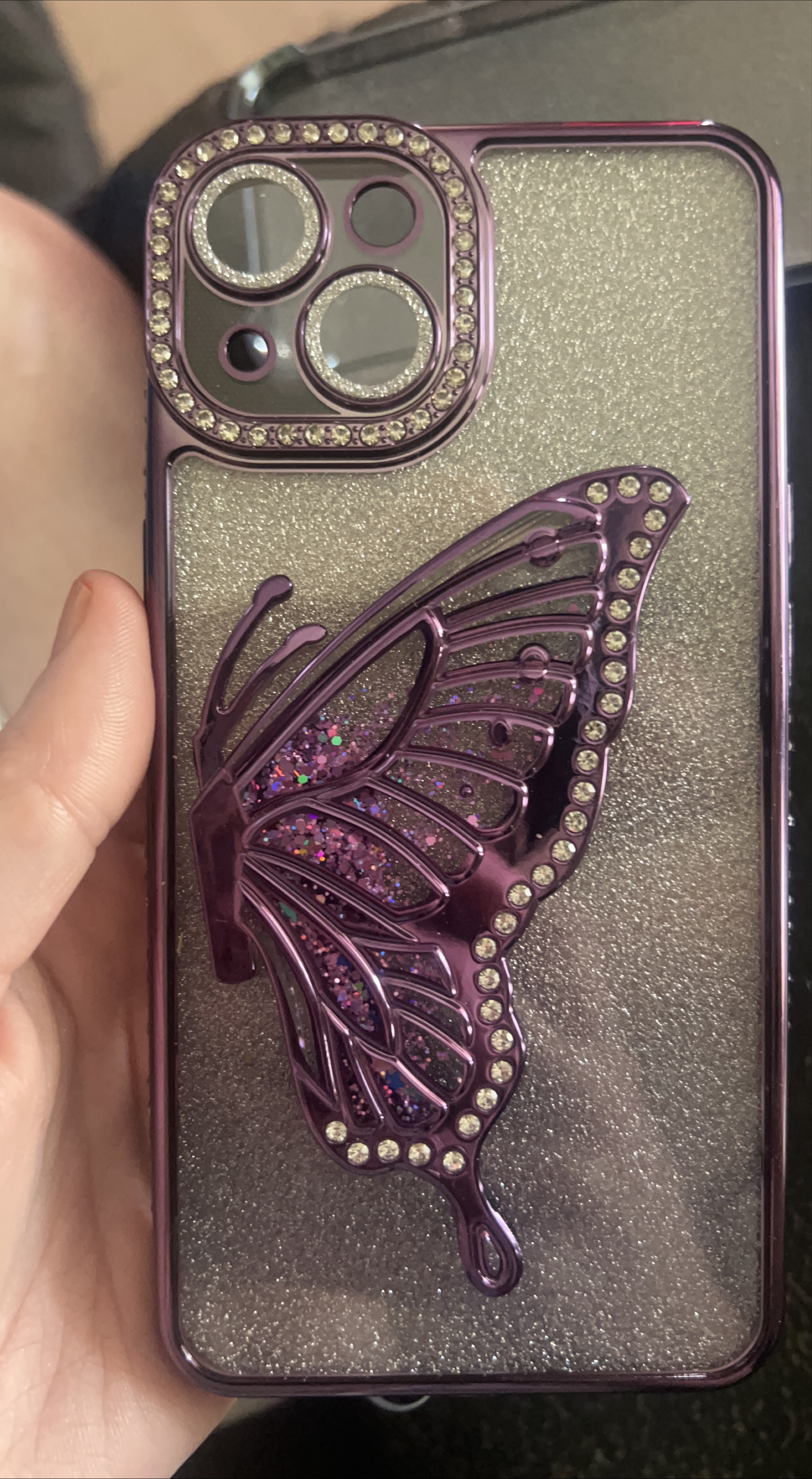 Purple Butterfly iPhone Case thumbnail